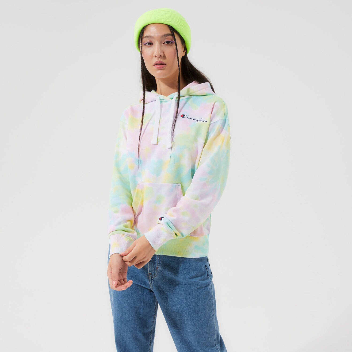 Bluza damska CHAMPION BLUZA Z KAPTUREM HOODED SWEATSHIRT 113934WL002 MULTICOLOR