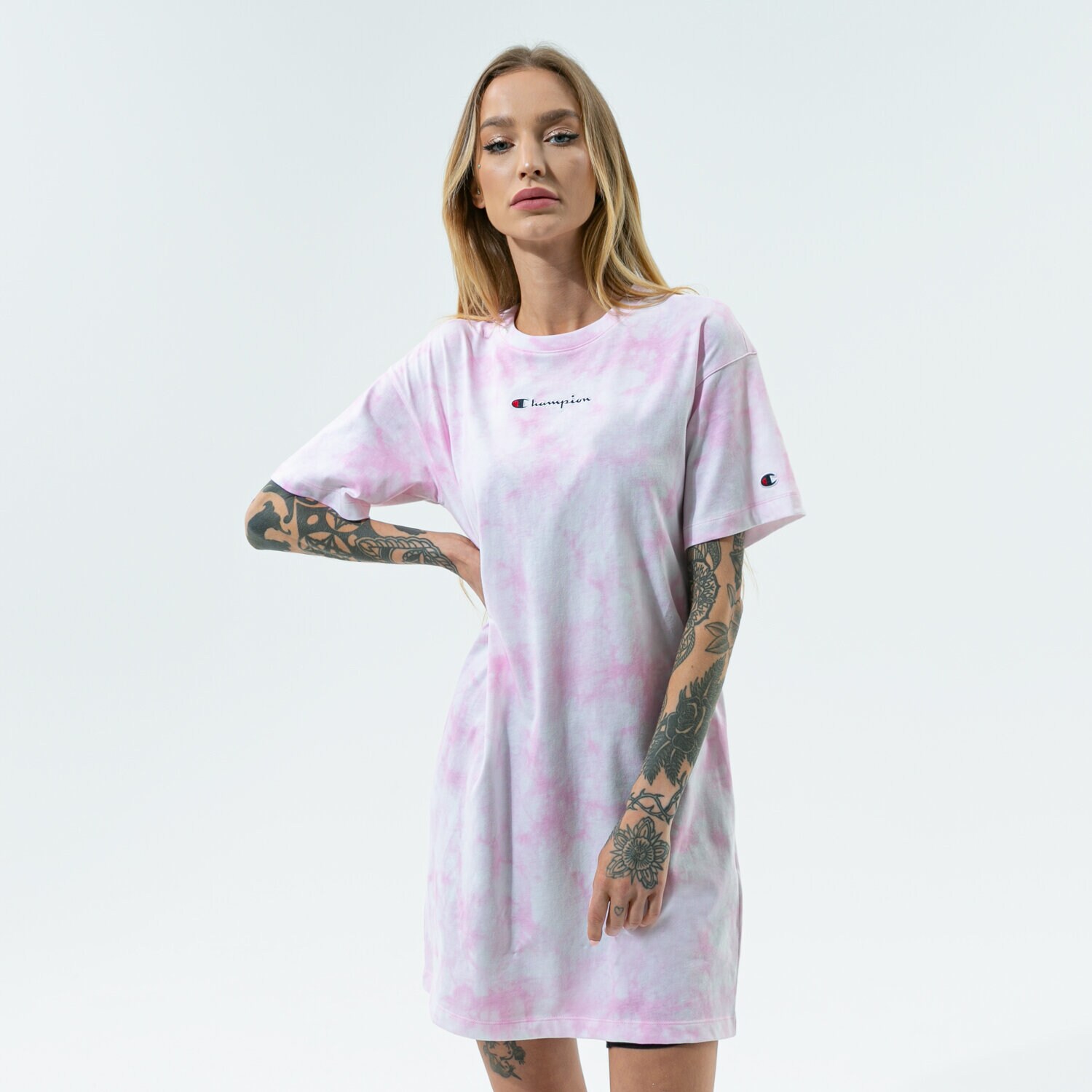 Modna sukienka sportowa CHAMPION SUKIENKA DRESS 113942WL005 MULTICOLOR
