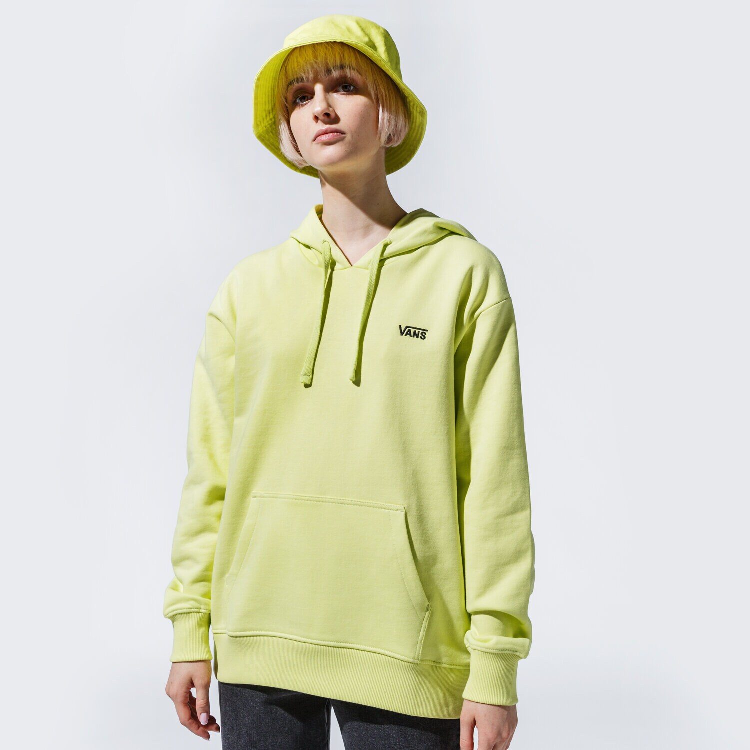Bluza damska VANS BLUZA Z KAPTUREM WM FLYING V BF FT HOODIE SUNNY LIME VN0A5AR4TCY1 ZIELONY