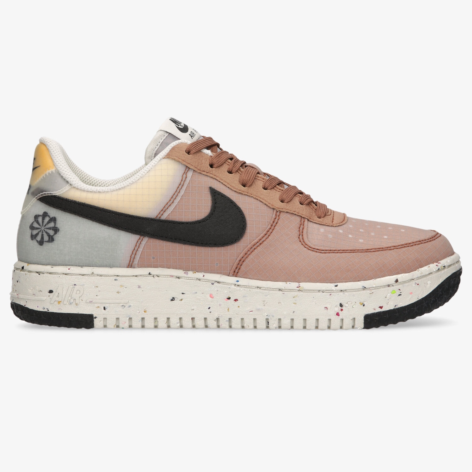 Buty sneakersy męskie NIKE AIR FORCE 1 CRATER DH2521-200 BRĄZOWY