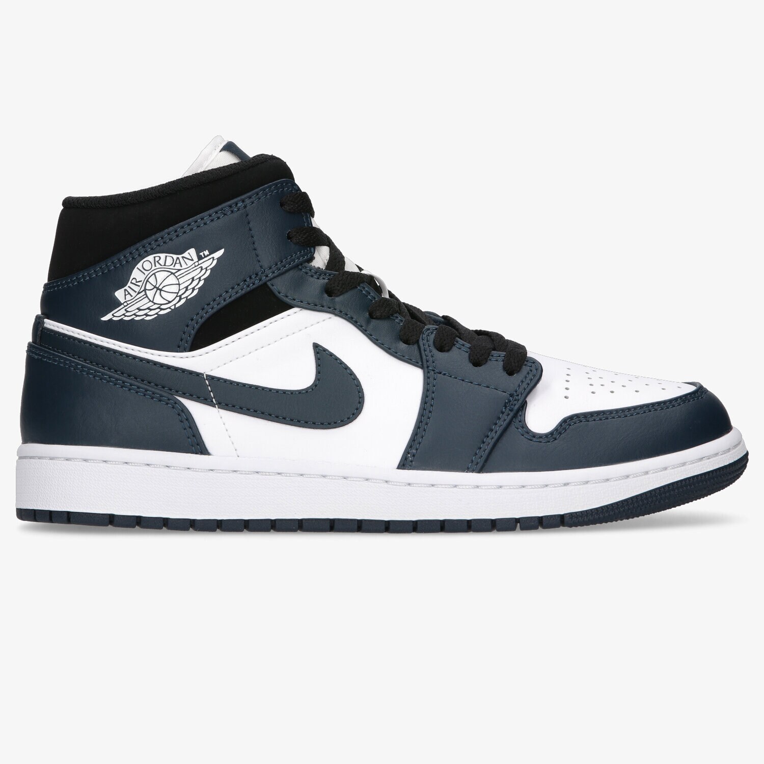 Buty sneakersy męskie AIR JORDAN 1 MID 554724-411 GRANATOWY