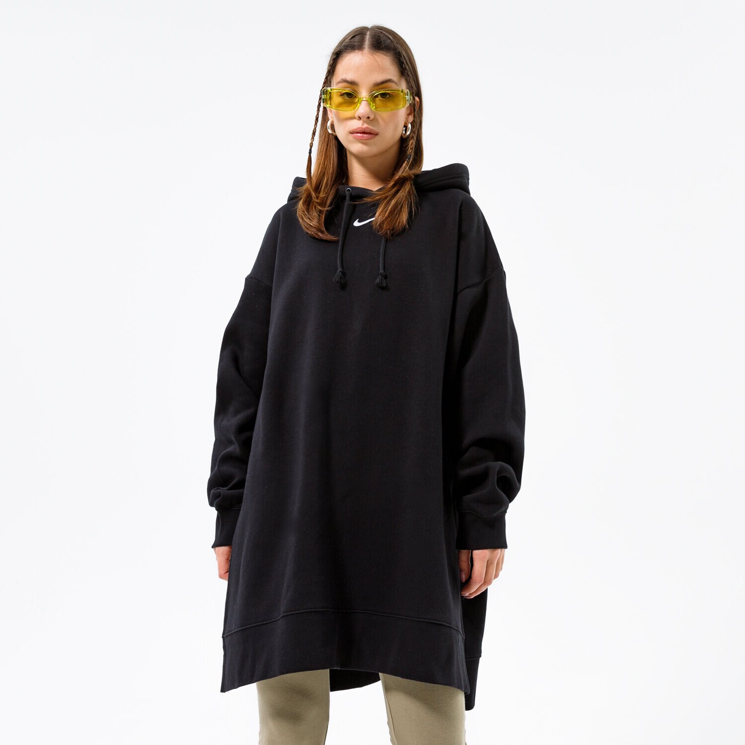 Bluza damska NIKE BLUZA Z KAPTUREM W NSW ESSNTL FLC HOODIE SSNL DH1089-010 CZARNY