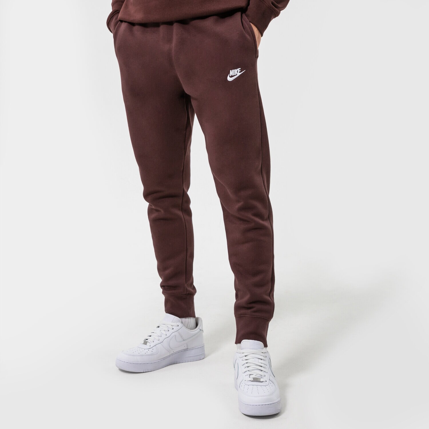 Spodnie sportowe męskie NIKE SPODNIE SPORTSWEAR CLUB FLEECE BV2671-203 BORDOWY