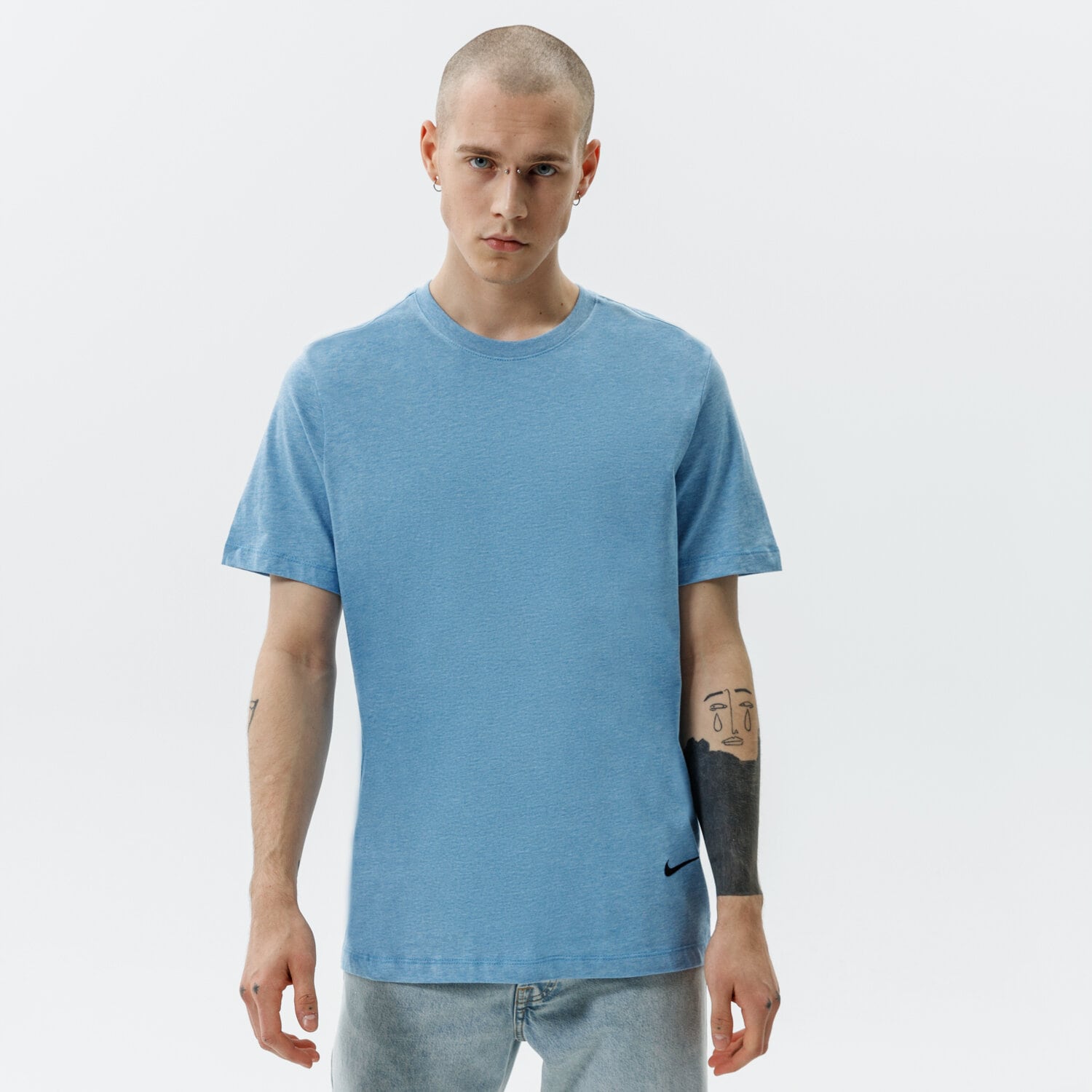 Koszulka, t-shirt sportowy męski NIKE T-SHIRT M NSW TEE SUSTAINABILITY DM2386-469 NIEBIESKI