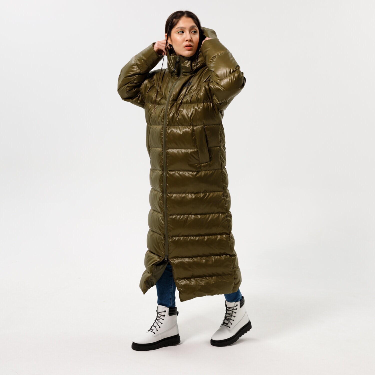 Kurtka zimowa damska NIKE KURTKA ZIMOWA W NSW TF CITY HD PARKA DH4081-222 KHAKI