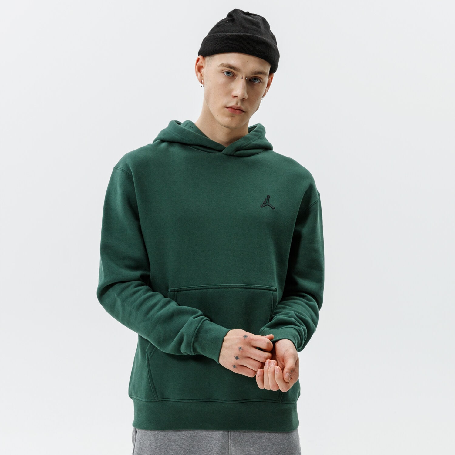 Bluza męska JORDAN BLUZA Z KAPTUREM M J ESS FLC PO HOODIE DA9818-333 ZIELONY