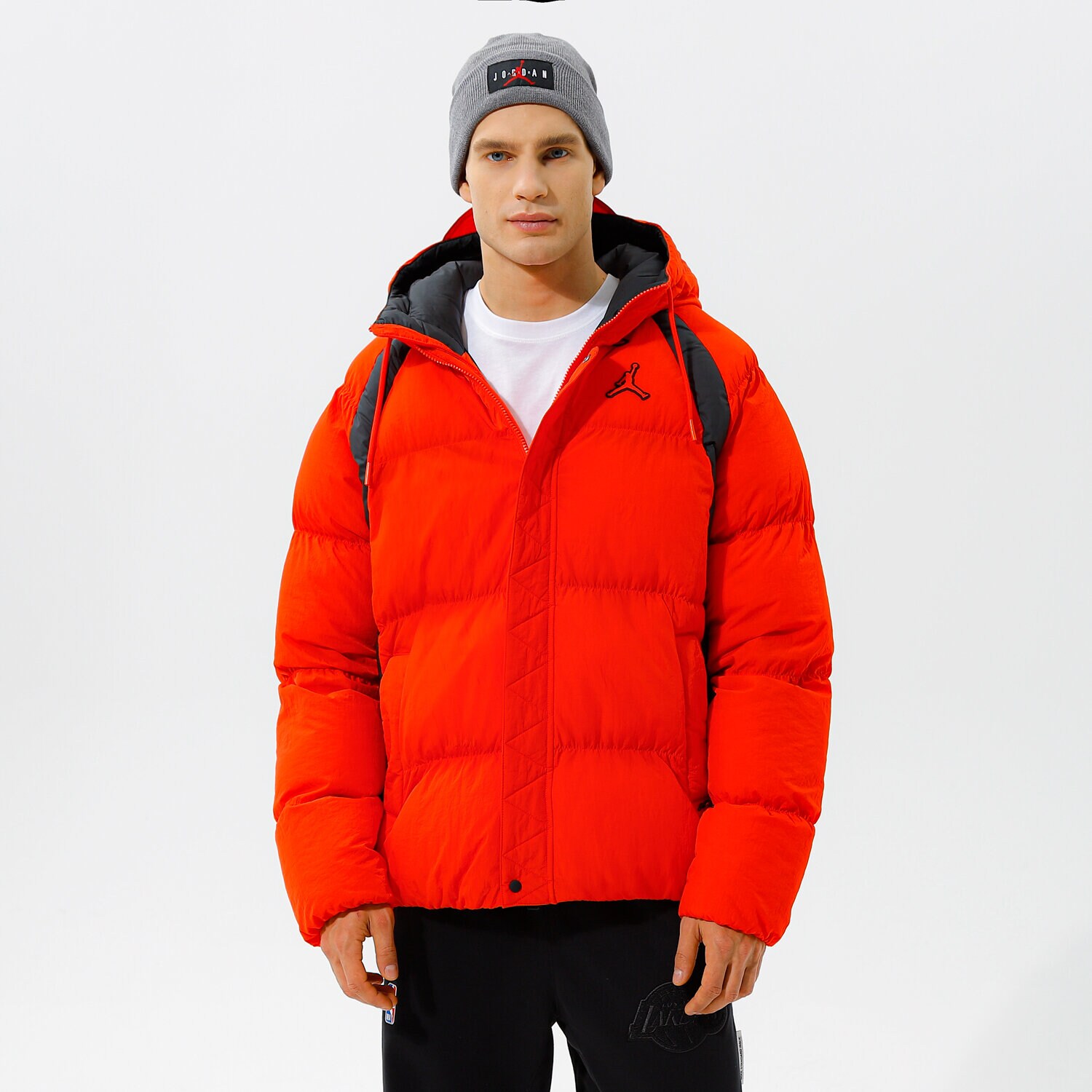 Kurtka zimowa męska JORDAN KURTKA ZIMOWA M J ESS PUFFER JKT DA9806-673 CZERWONY