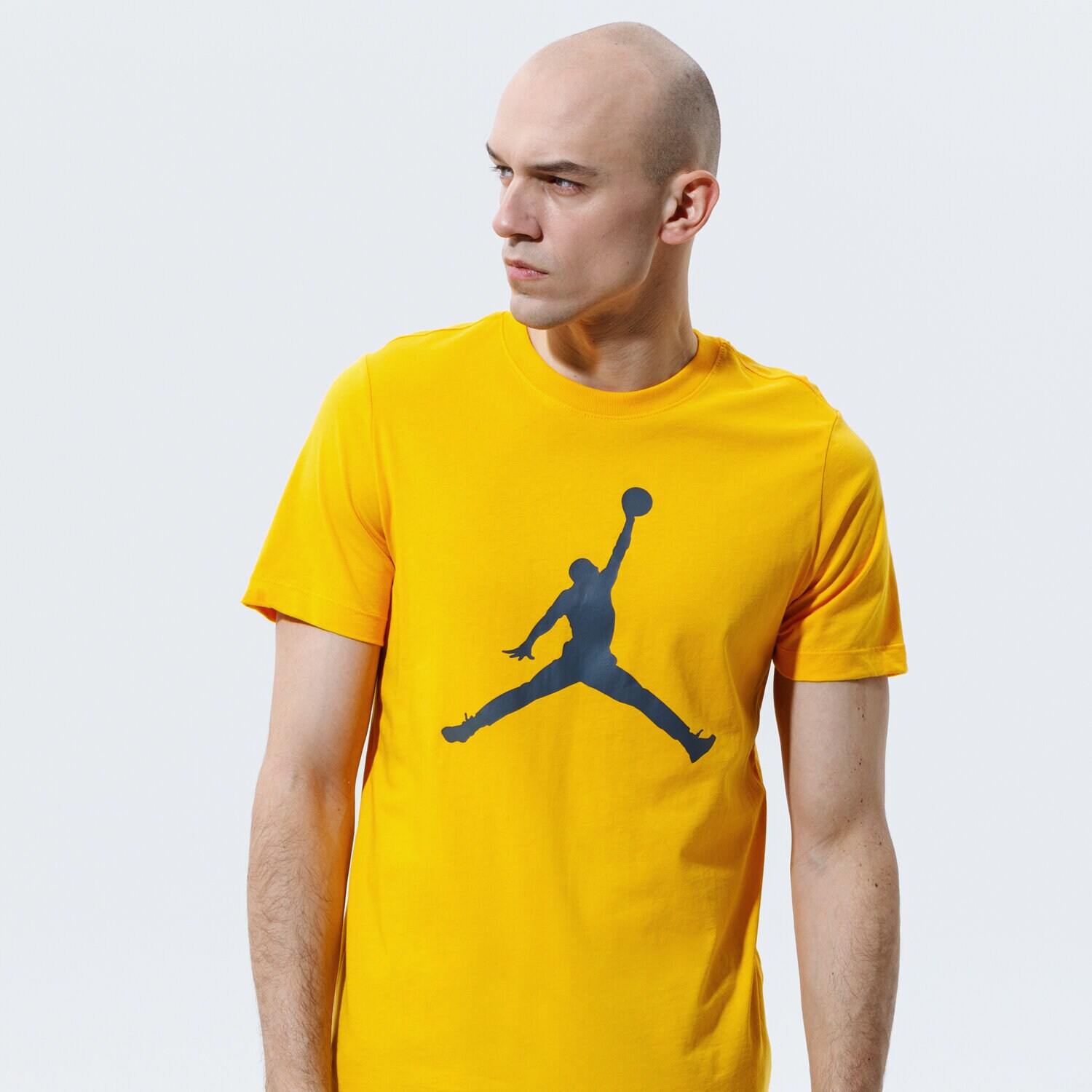 Koszulka, t-shirt sportowy męski JORDAN T-SHIRT JUMPMAN CJ0921-740 ŻÓŁTY