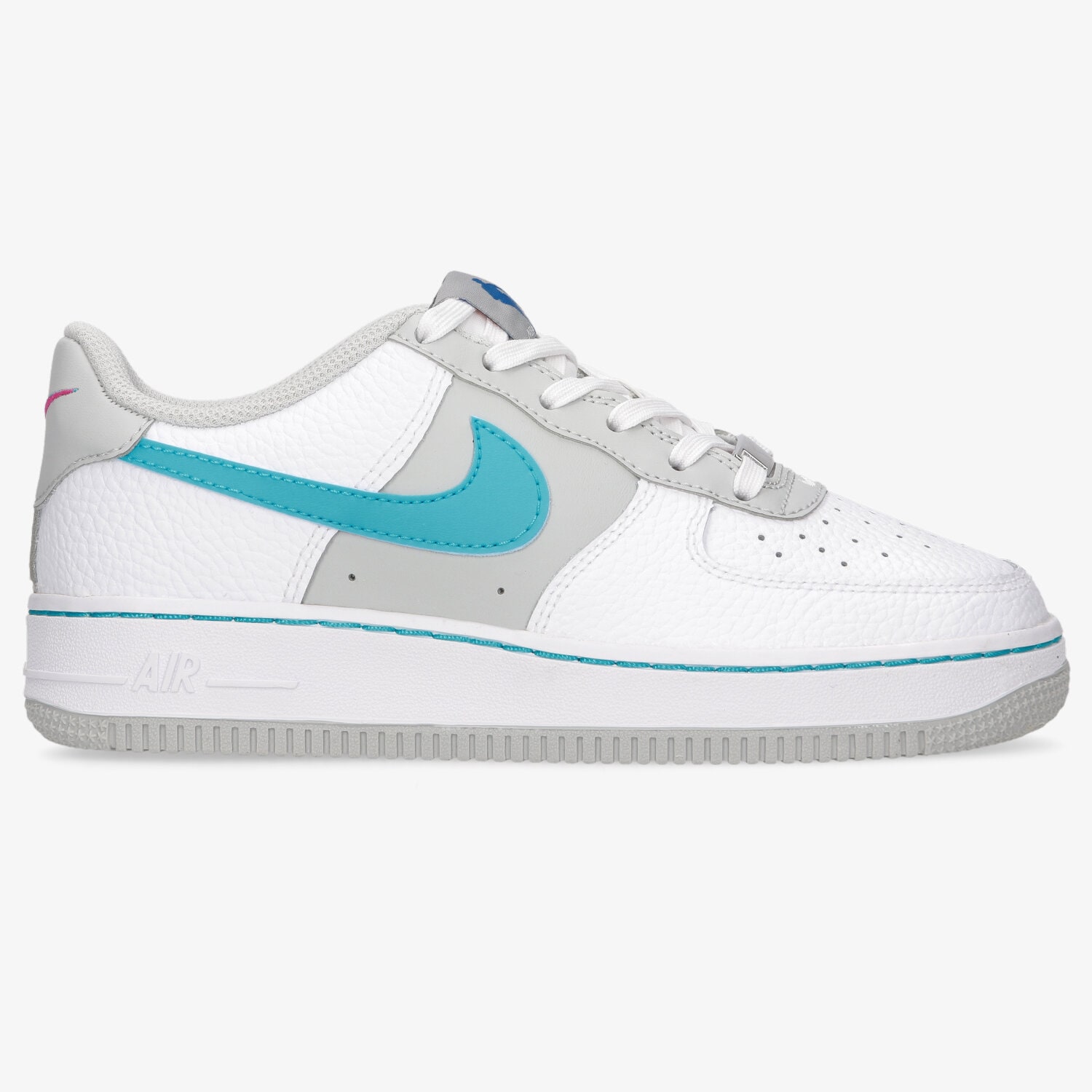 Buty sneakersy dla dzieci NIKE AIR FORCE 1 LV8 EMB (GS) DJ9993-100 BIAŁY