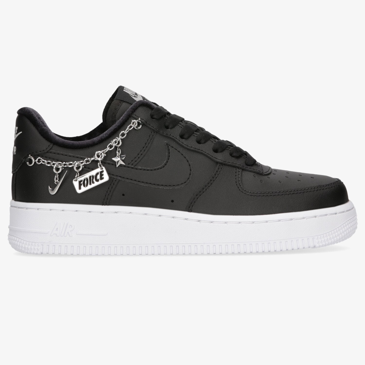 Buty sneakersy damskie NIKE WMNS AIR FORCE 1 '07 LX DD1525-001 CZARNY