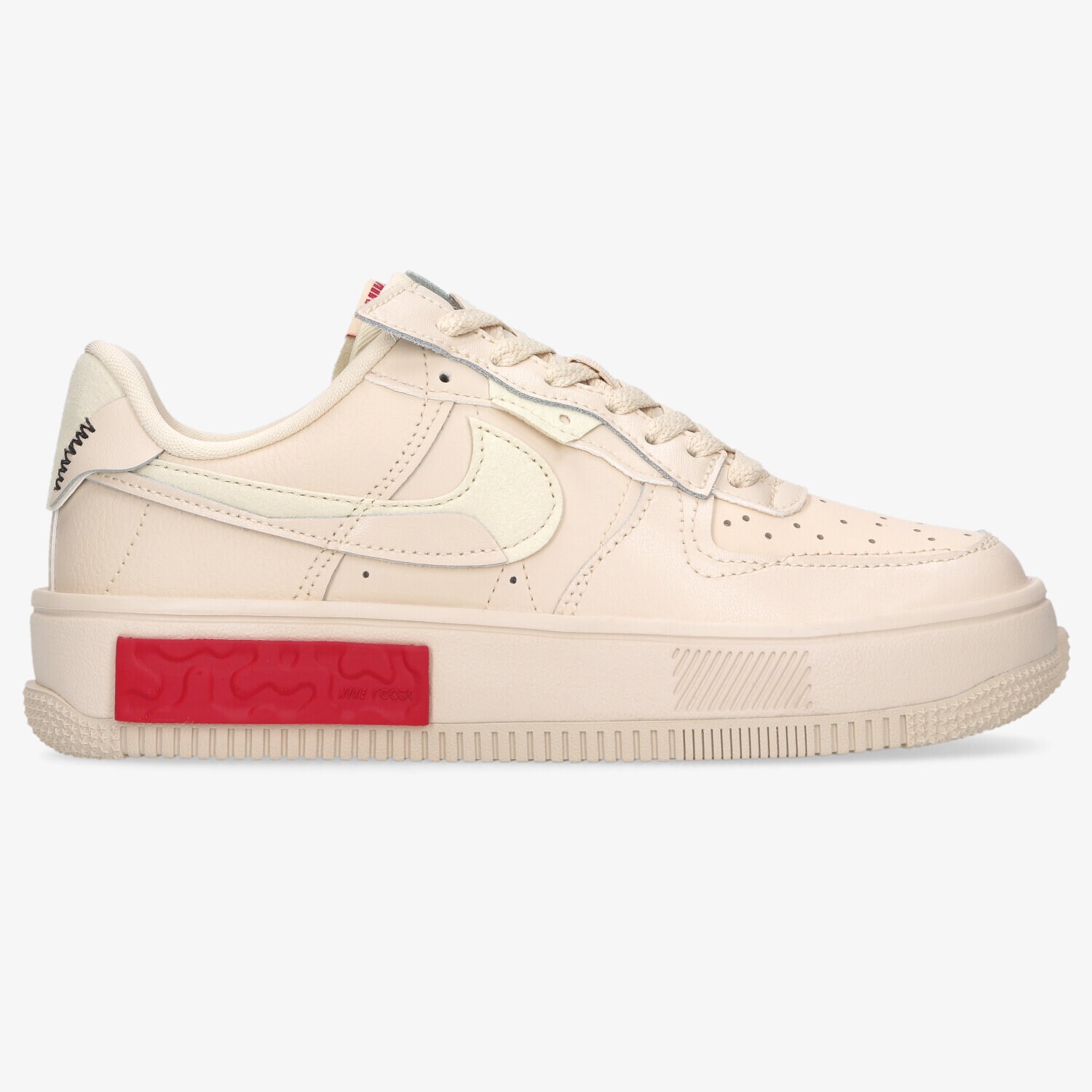 Buty sneakersy damskie NIKE AIR FORCE 1 FONTANKA DA7024-200 BEŻOWY