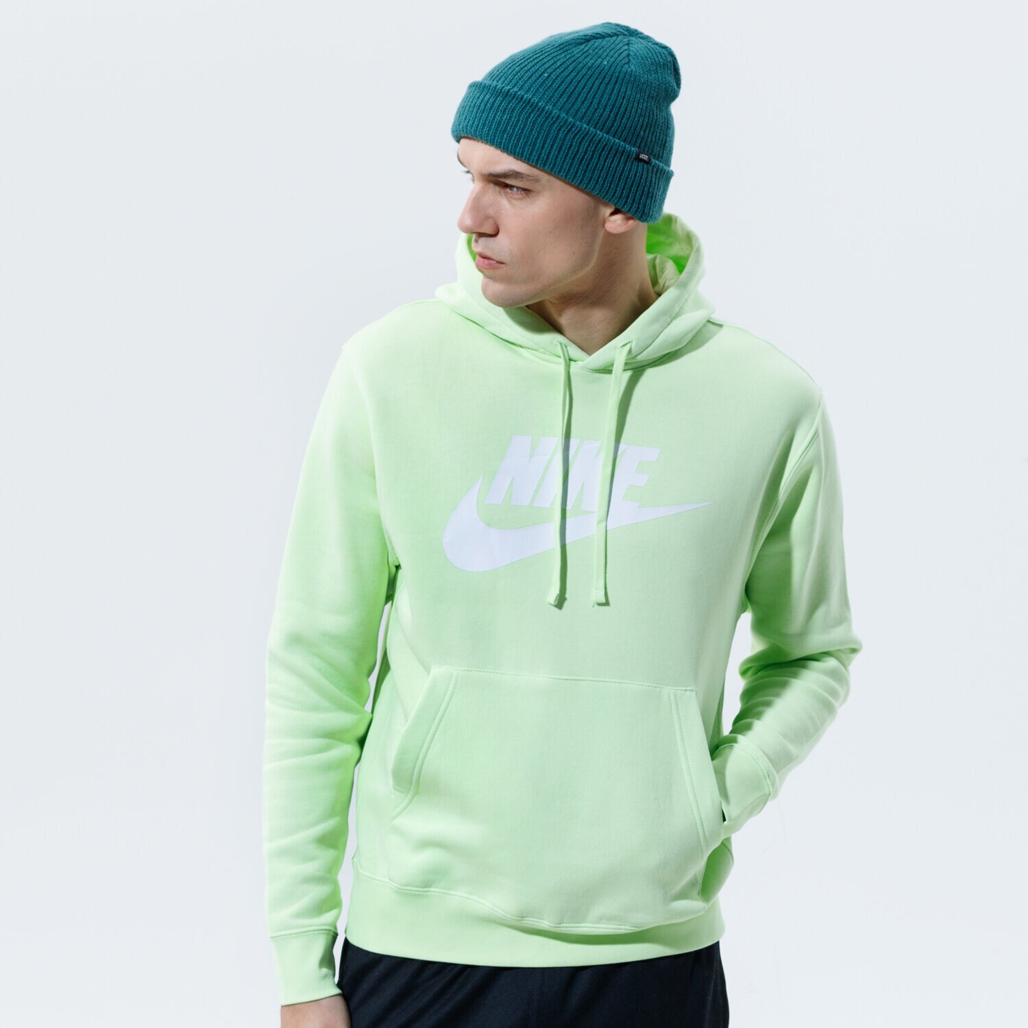 Bluza męska NIKE BLUZA SPORTSWEAR CLUB FLEECE BV2973-383 ZIELONY
