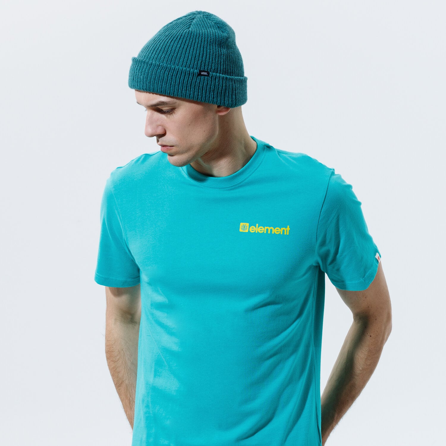Koszulka, t-shirt sportowy męski ELEMENT T-SHIRT JOINT SS U1SSB24633 NIEBIESKI
