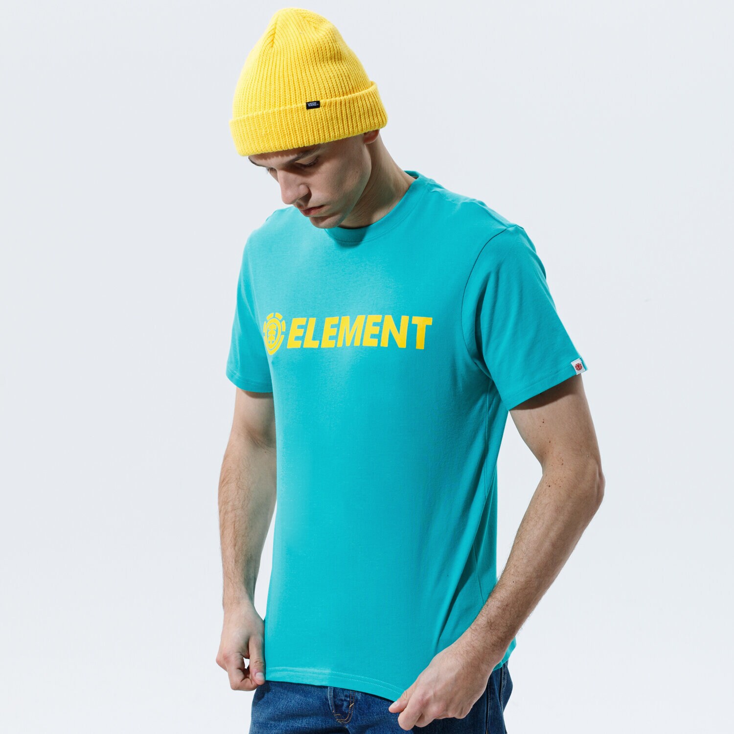 Koszulka, t-shirt sportowy męski ELEMENT T-SHIRT BLAZIN SS Q1SSA63LF94633 NIEBIESKI