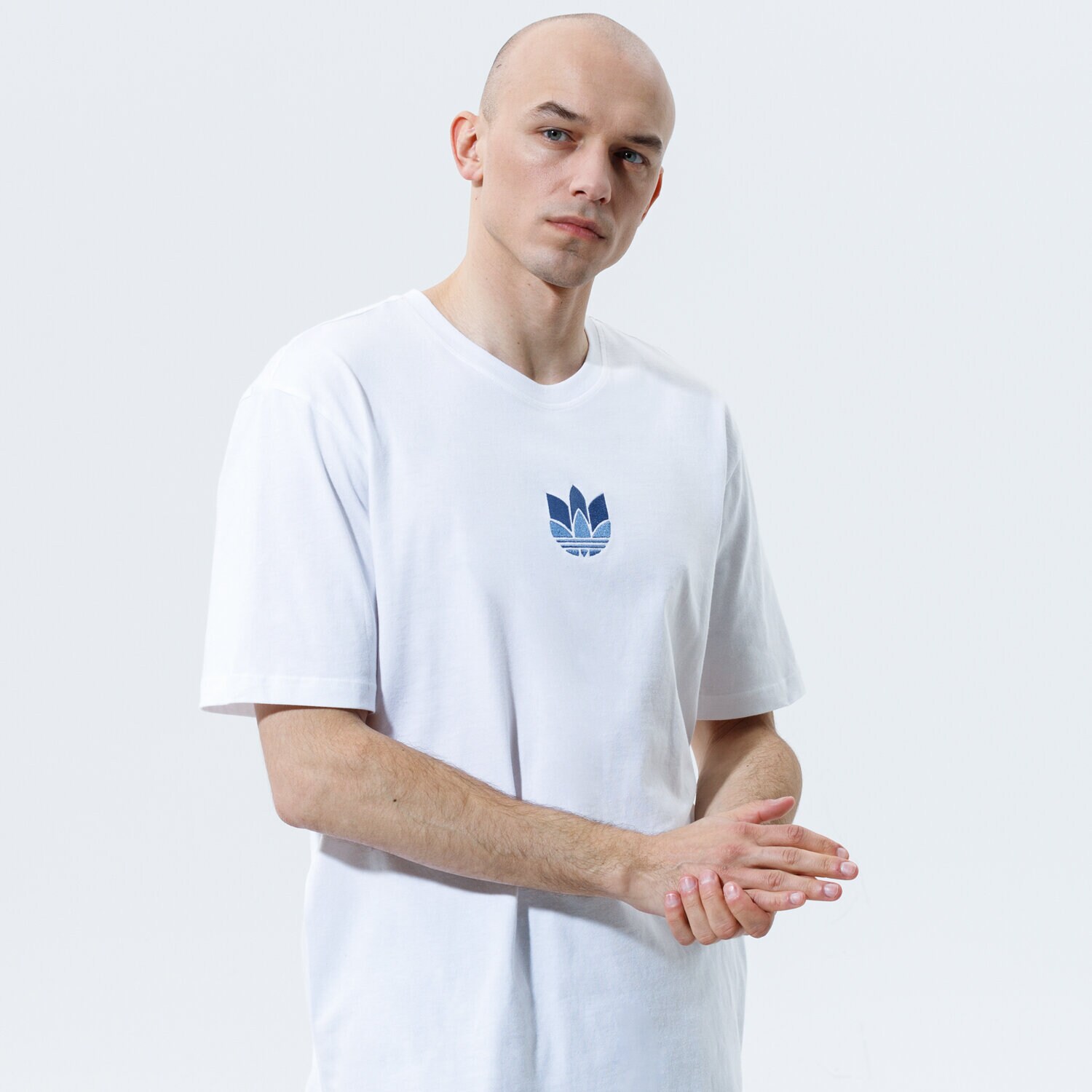 Koszulka, t-shirt sportowy męski ADIDAS T-SHIRT 3D TF TEE GN3547 BIAŁY
