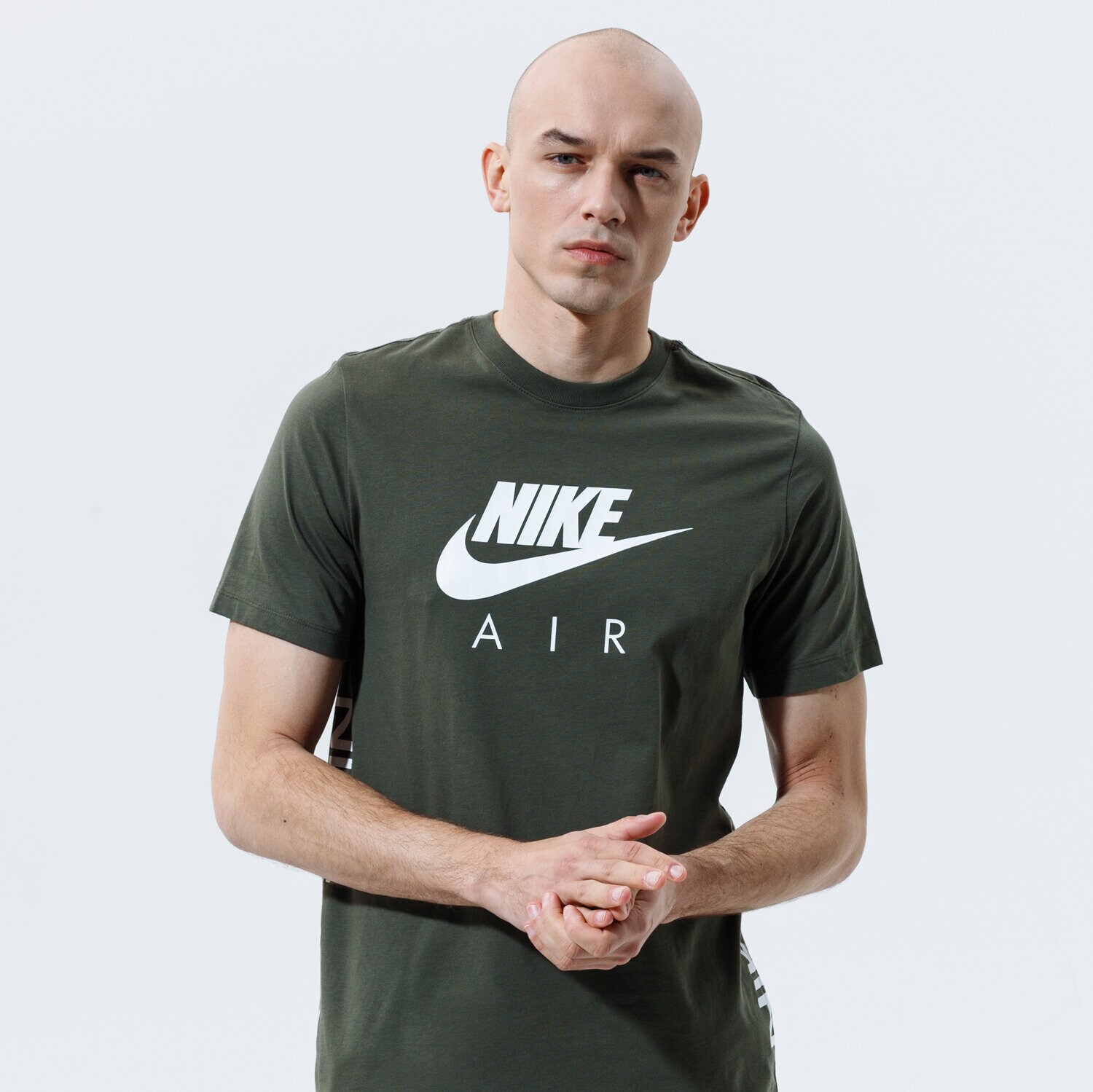 Koszulka, t-shirt sportowy męski NIKE T-SHIRT AIR DA0933-325 KHAKI
