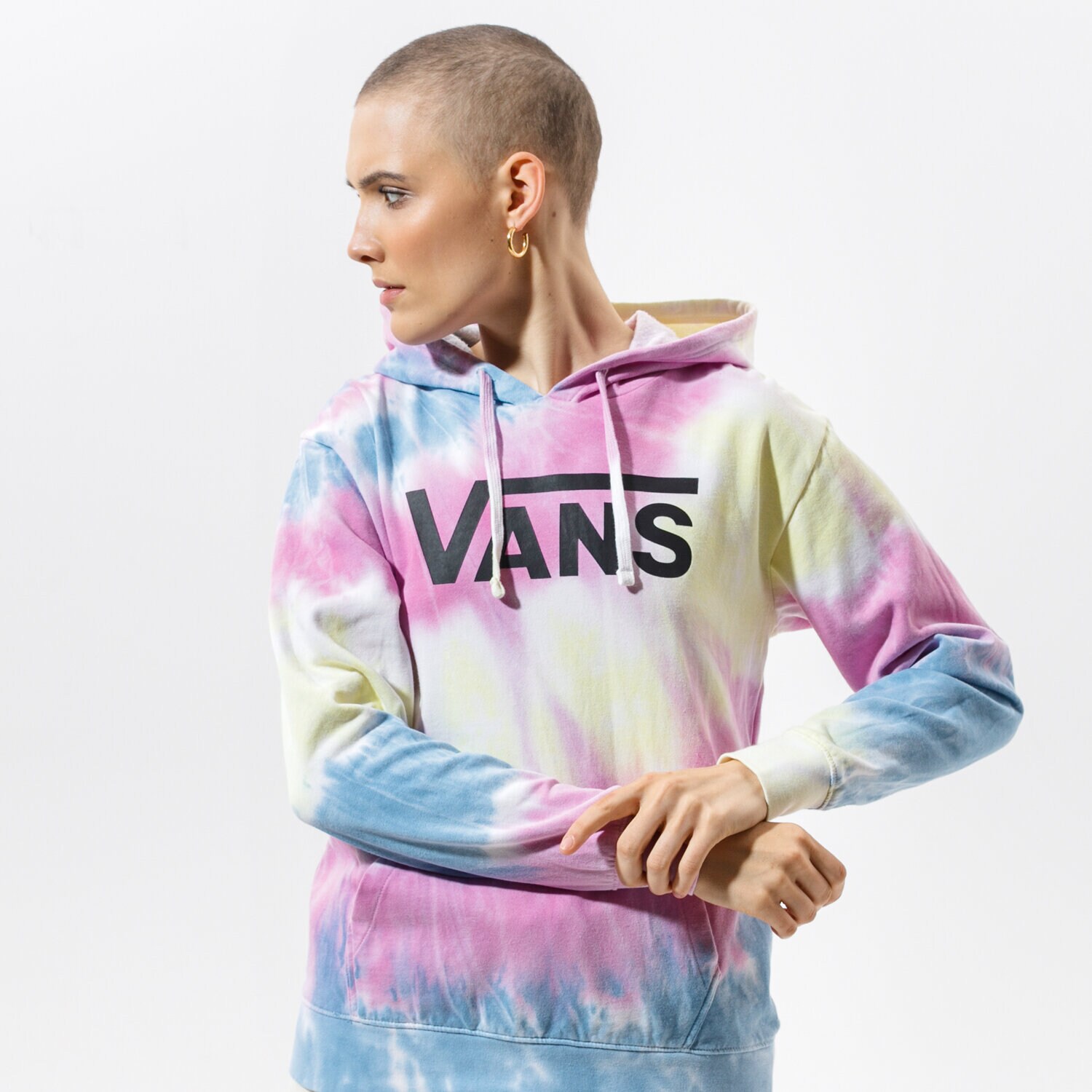 Bluza damska VANS BLUZA Z KAPTUREM WM SPIRALING HOODIE ORCHID VN0A5ASM0FS1 MULTICOLOR