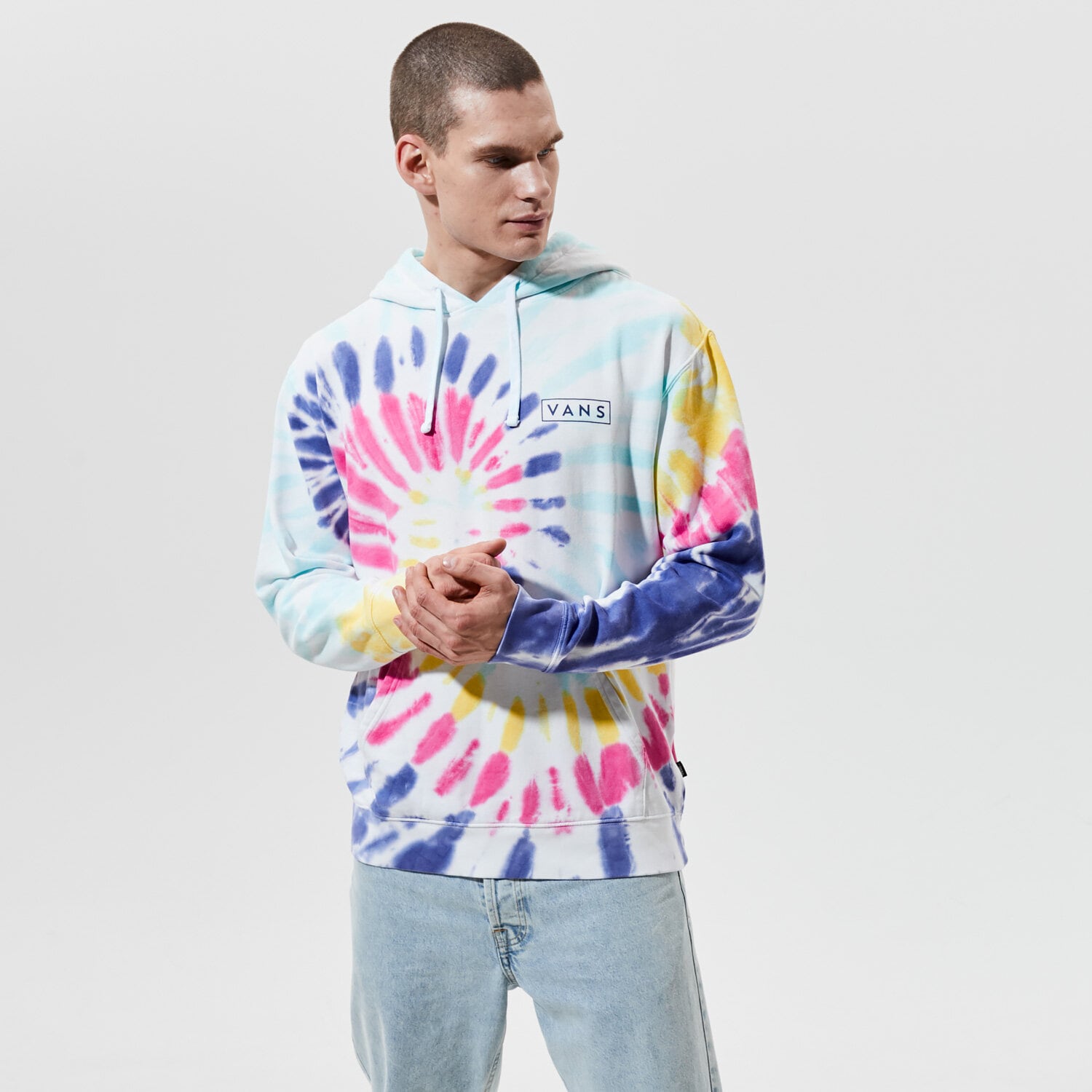 Bluza męska VANS BLUZA Z KAPTUREM MN NEW AGE PO RAINBOW (SPECTRUM)TIE DY VN0A54AIZ4R1 MULTICOLOR