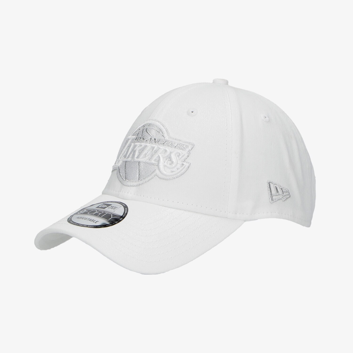 Czapka z daszkiem dla dzieci NEW ERA CZAPKA NE METALLIC LOGO 9FORTY LOSLAK WHI 60112675 BIAŁY