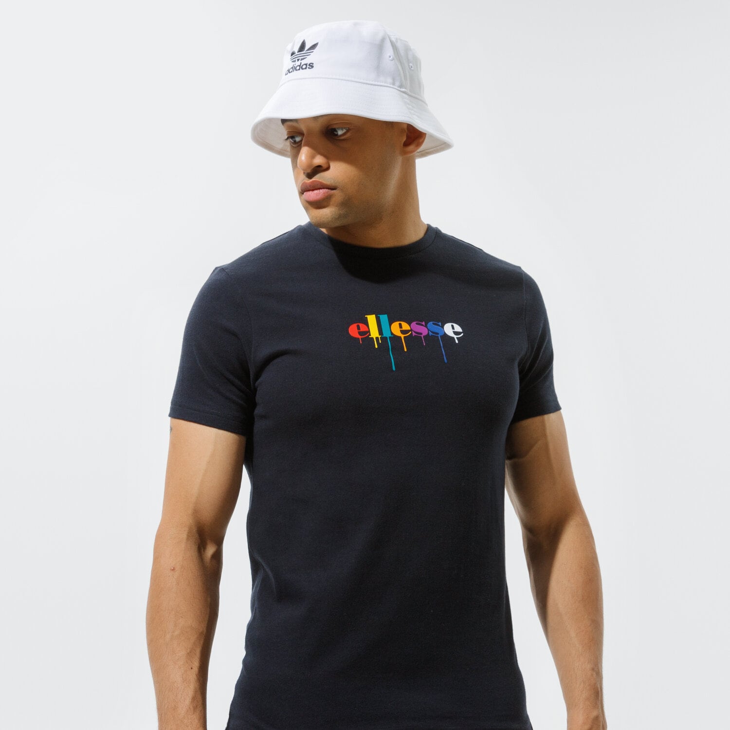 Koszulka, t-shirt sportowy męski ELLESSE T-SHIRT GIORVOA TEE BLK SHI11169011 CZARNY