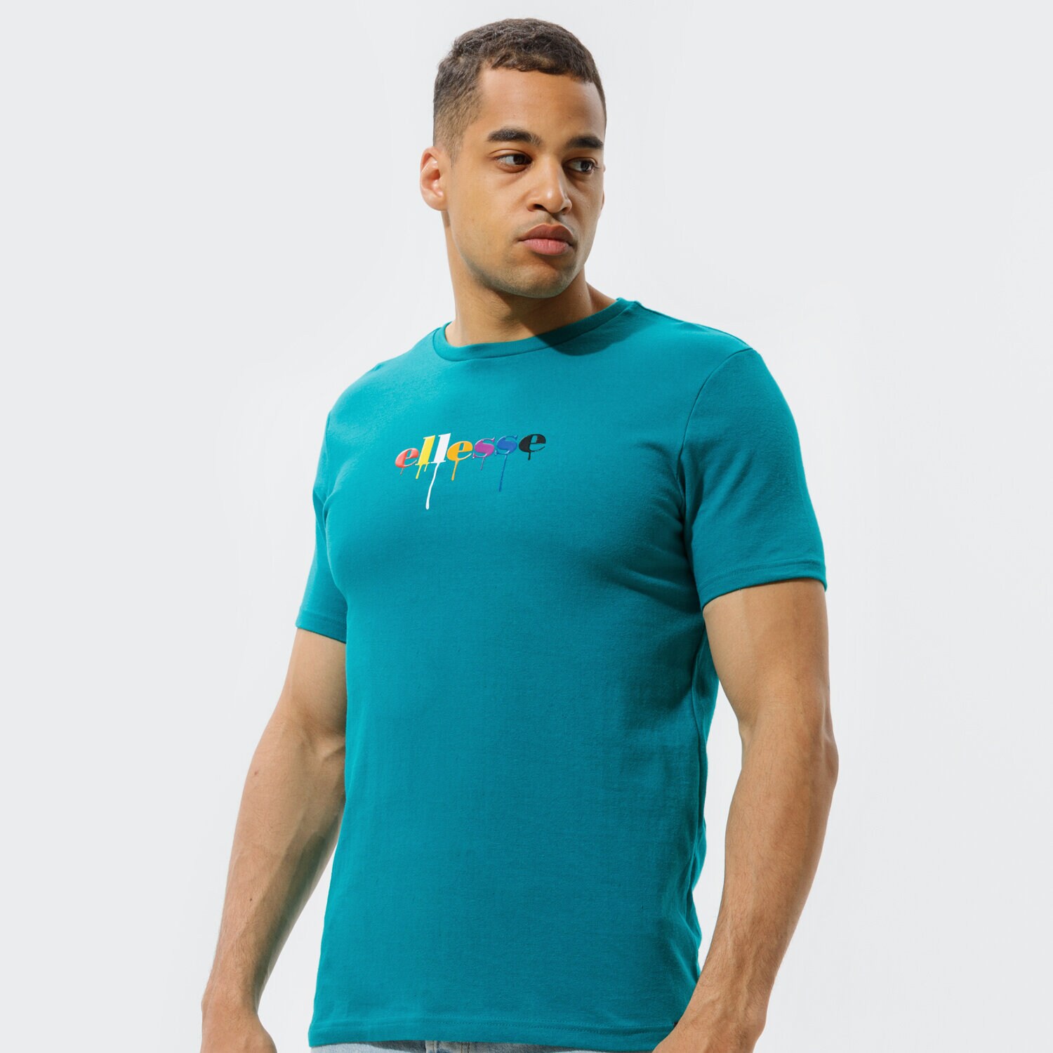 Koszulka, t-shirt sportowy męski ELLESSE T-SHIRT GIORVOA TEE GREEN SHI11169503 ZIELONY