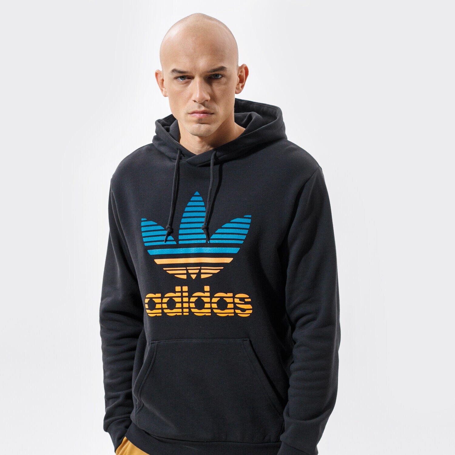 Bluza męska ADIDAS BLUZA Z KAPTUREM TREF OMBRE HD GP0158 CZARNY