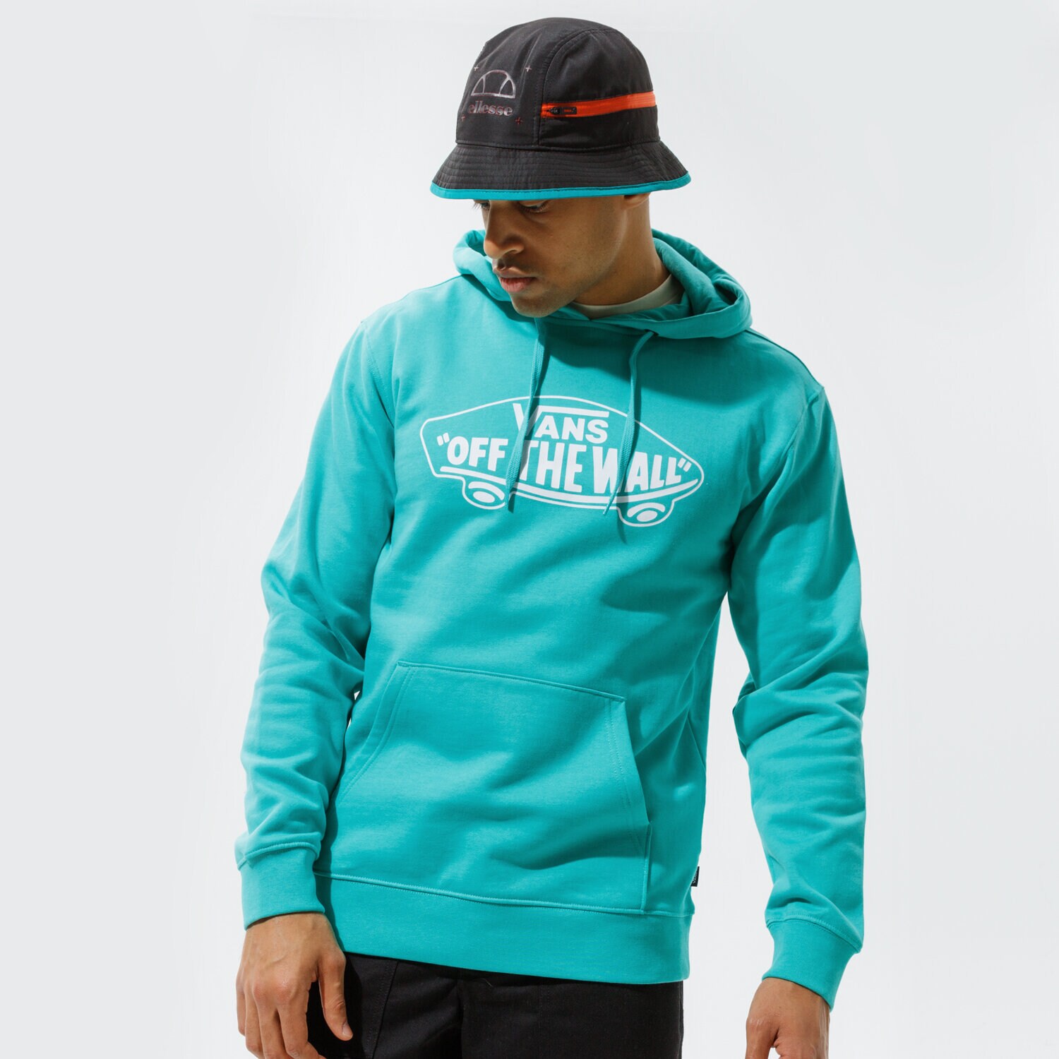 Bluza męska VANS BLUZA Z KAPTUREM OTW PO II VN0A45CKZ6R1 NIEBIESKI