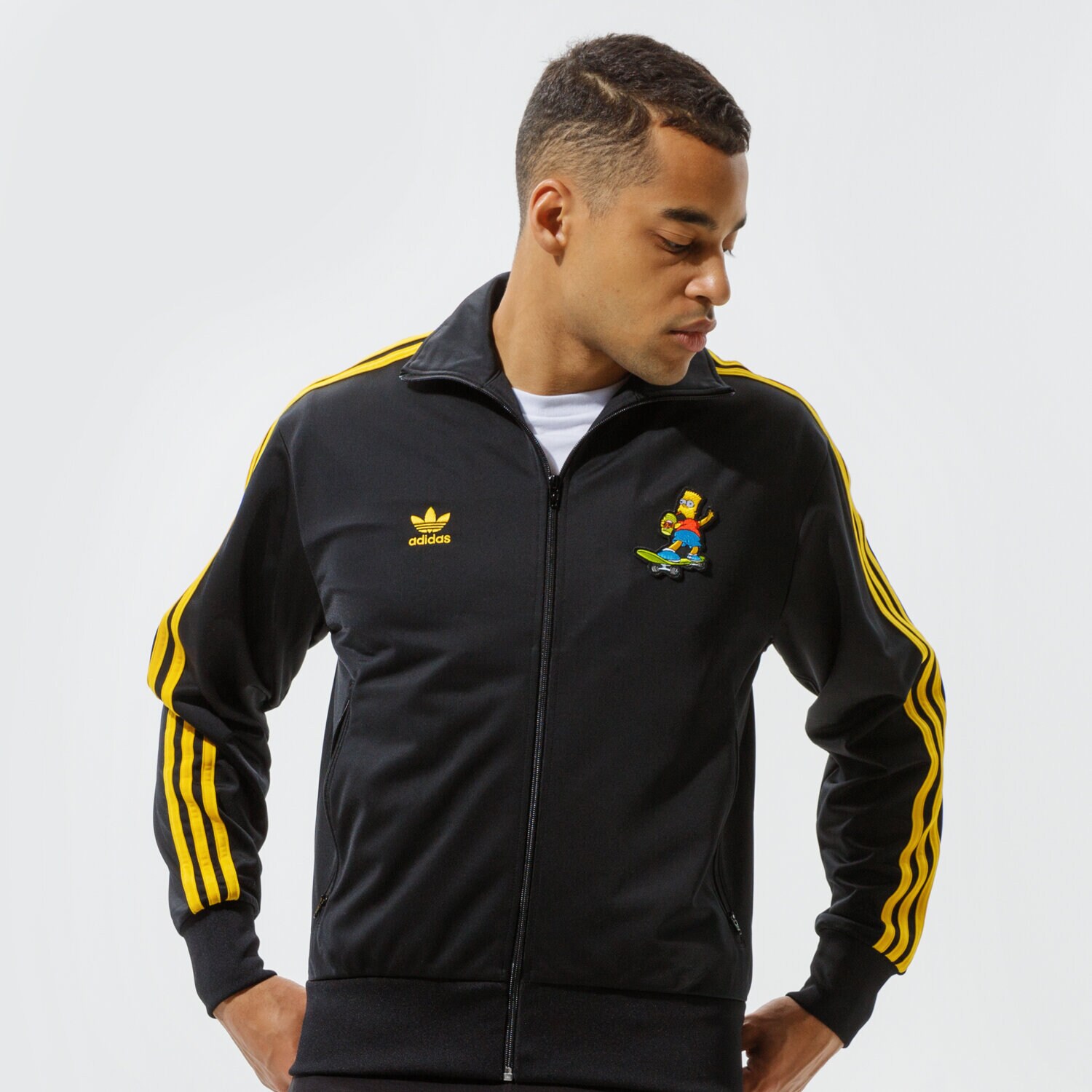 Bluza męska ADIDAS BLUZA ROZPINANA SIMPSONS FIREBIRD TRACKTOP HA5814 CZARNY
