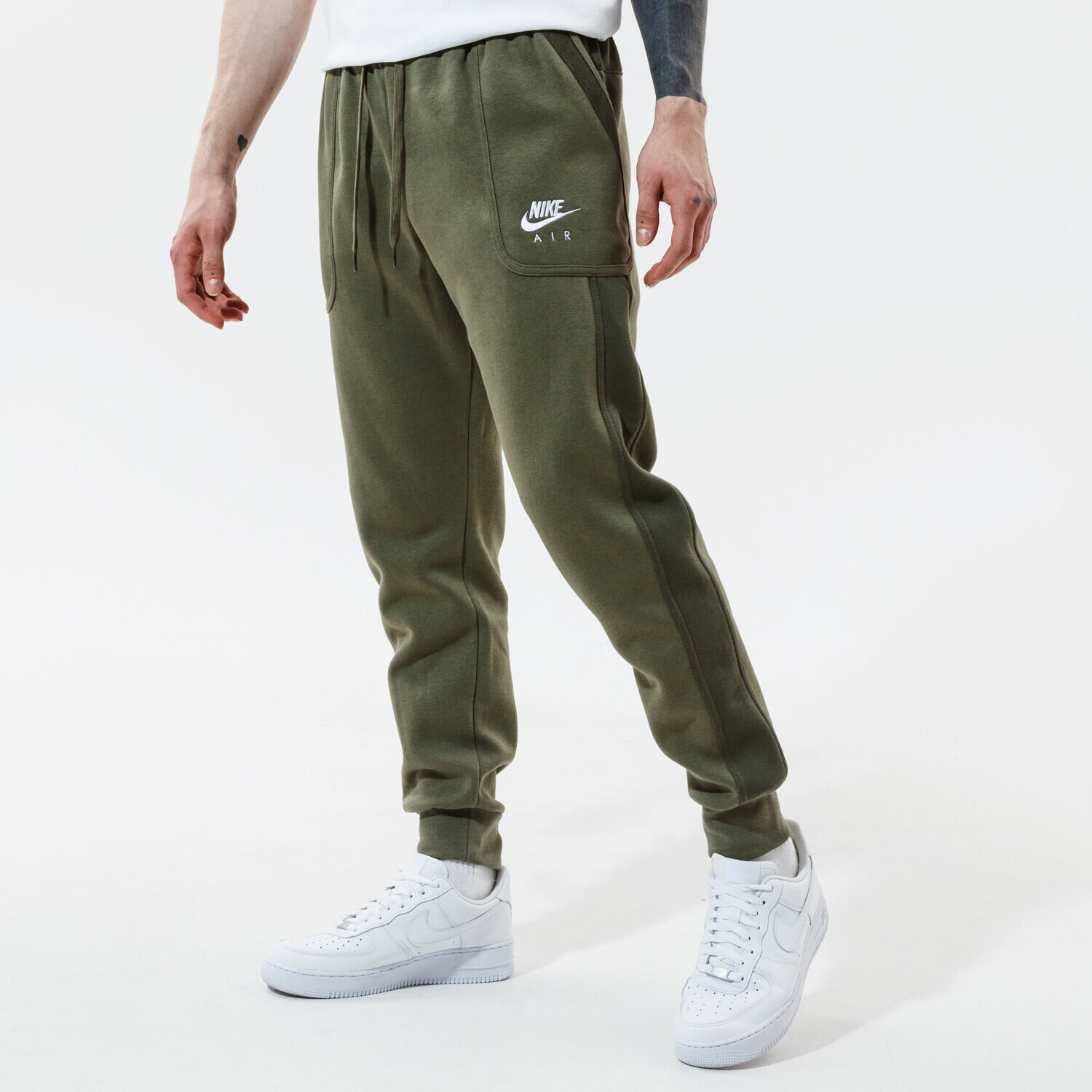 Spodnie sportowe męskie NIKE SPODNIE AIR DC4317-222 KHAKI