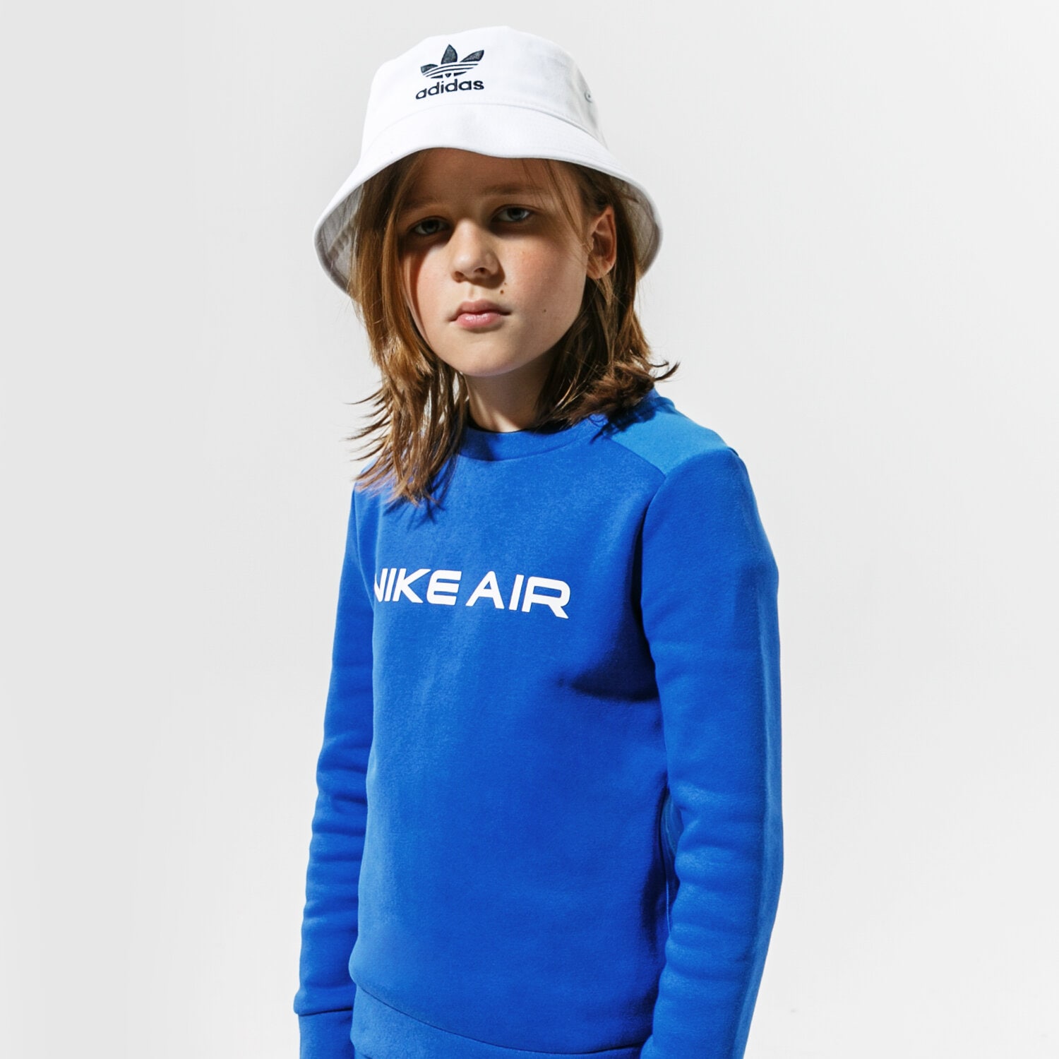Sportowa bluza dziecięca NIKE BLUZA AIR DA0703-480 NIEBIESKI