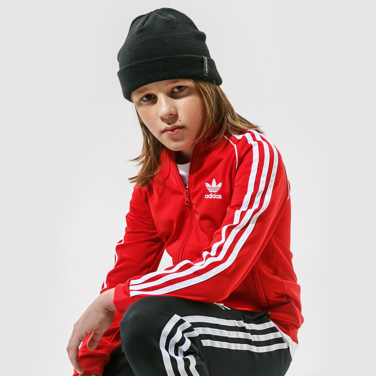 Sportowa bluza dziecięca ADIDAS BLUZA SST TRACK TOP MM GN8449 CZERWONY
