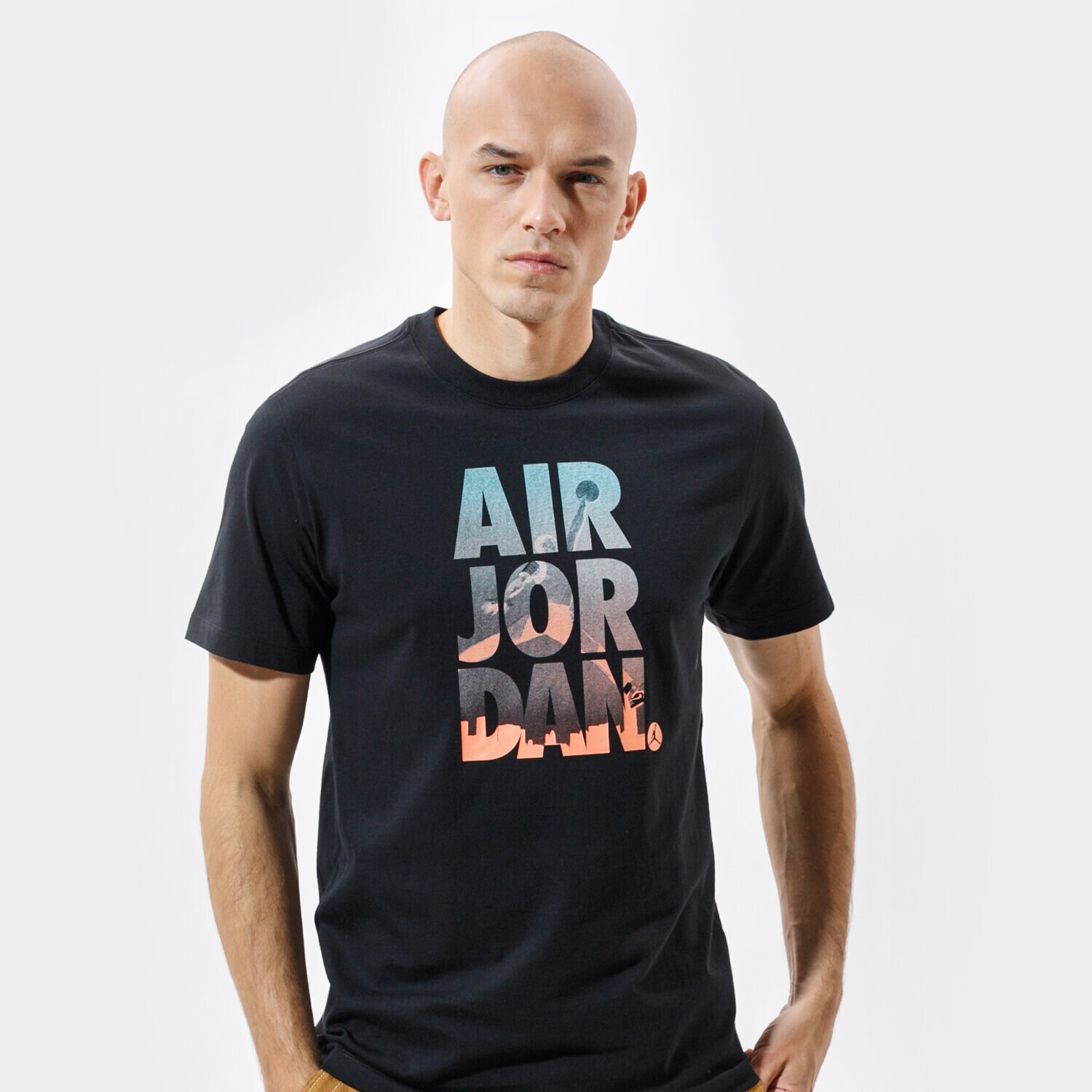 Koszulka, t-shirt sportowy męski JORDAN T-SHIRT JUMPMAN CLASSICS DC9354-010 CZARNY