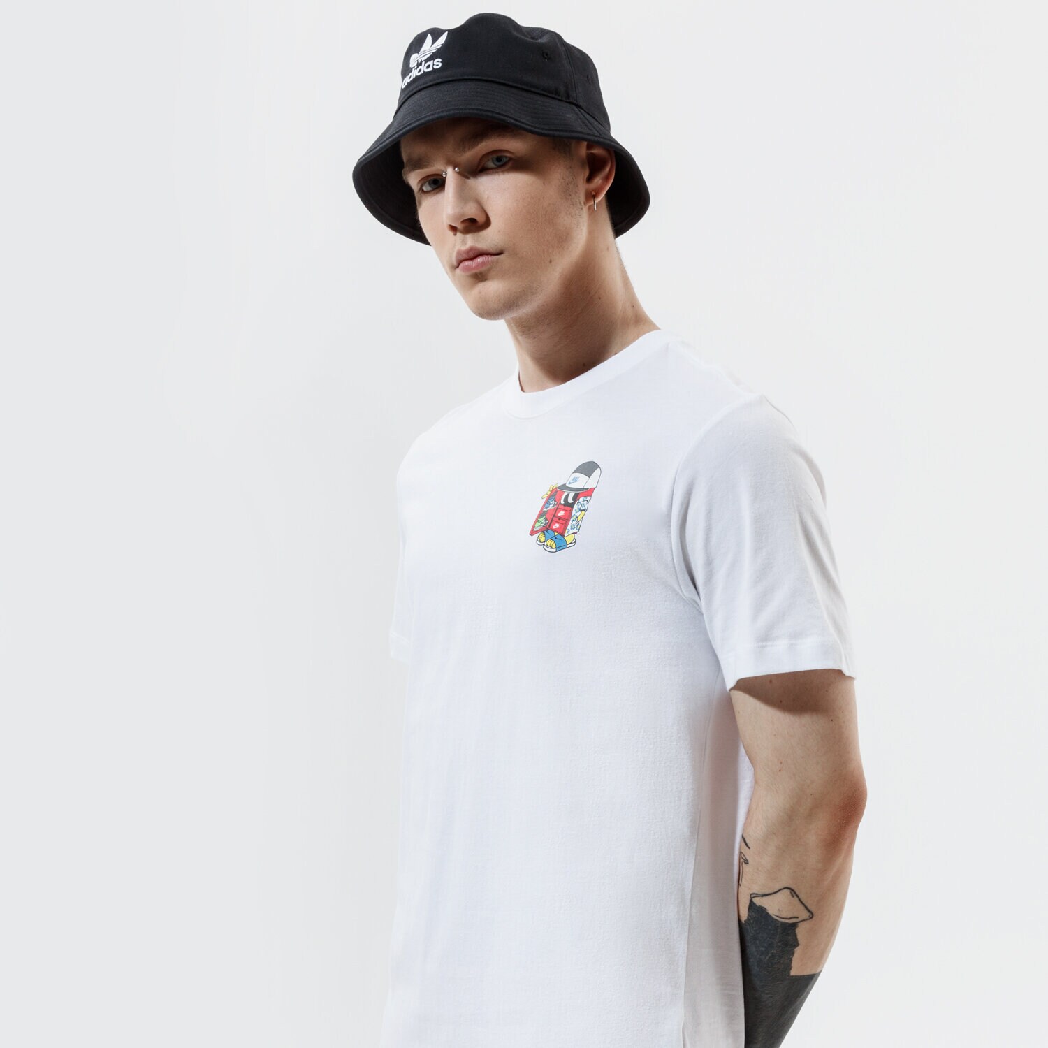Koszulka, t-shirt sportowy męski NIKE T-SHIRT M NSW TEE SHOEBOX DD1260-100 BIAŁY