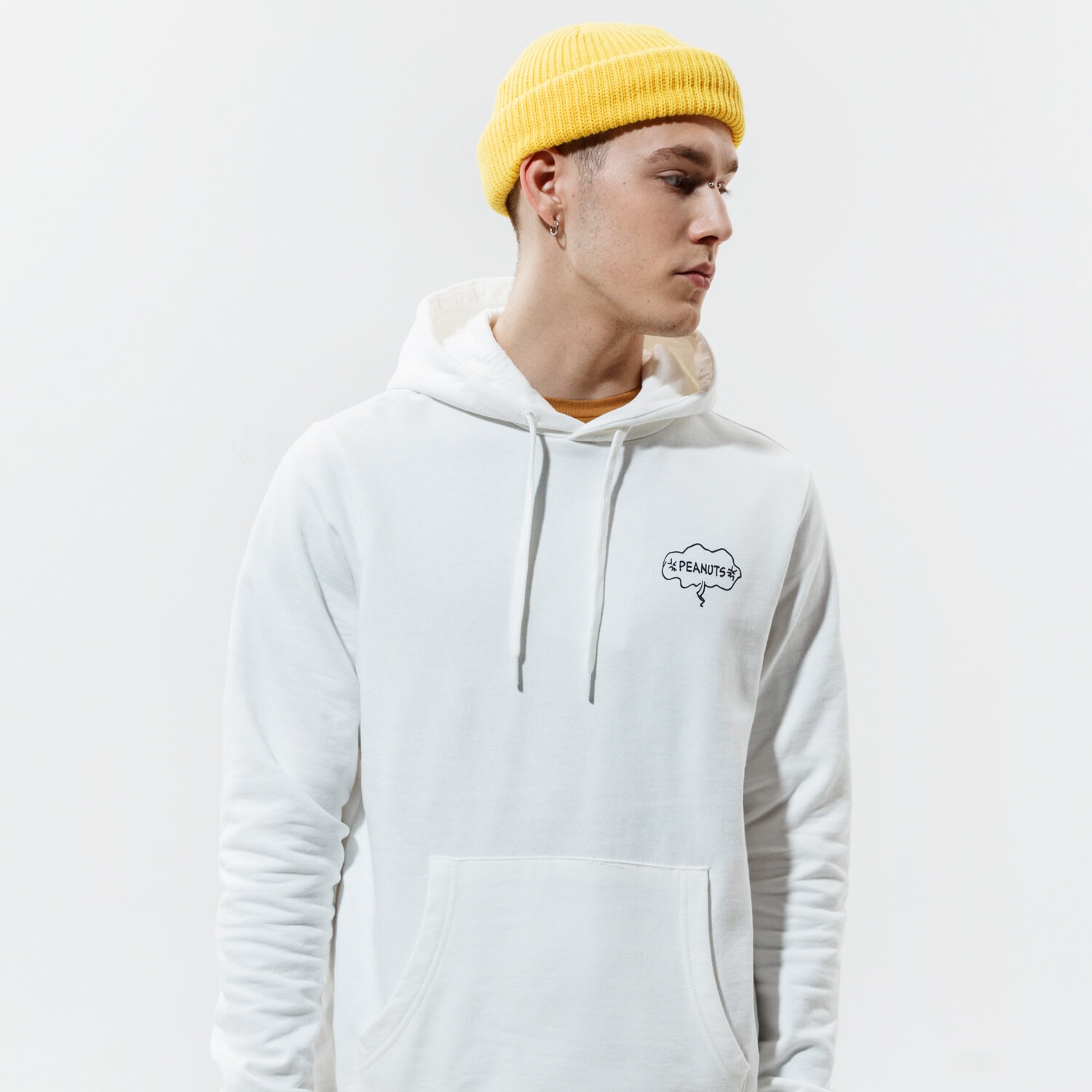 Bluza męska ELEMENT BLUZA Z KAPTUREM PEANUTS SLIDE HOOD W1HOB2ELP111 SZARY