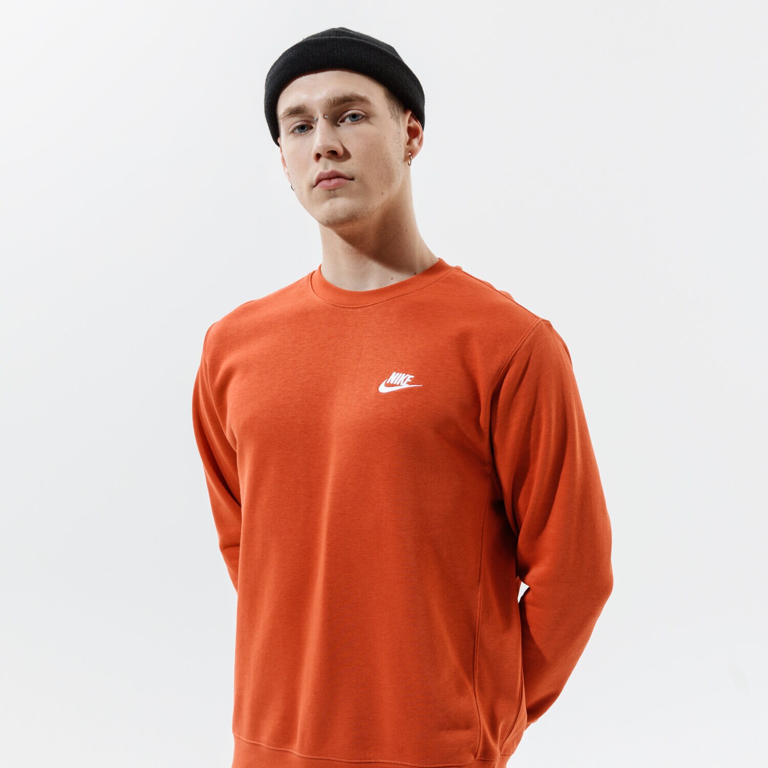 Bluza męska NIKE BLUZA SPORTSWEAR CLUB BV2666-812 POMARAŃCZOWY