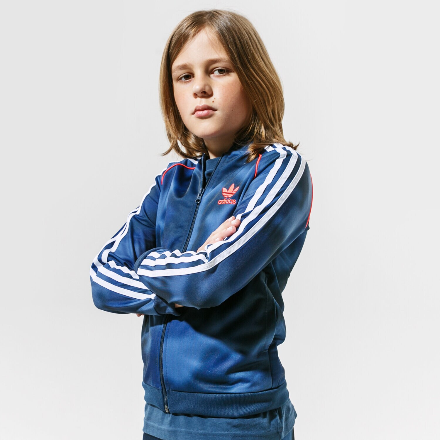 Sportowa bluza dziecięca ADIDAS BLUZA ROZPINANA SST TOP MM MM GN4128 GRANATOWY