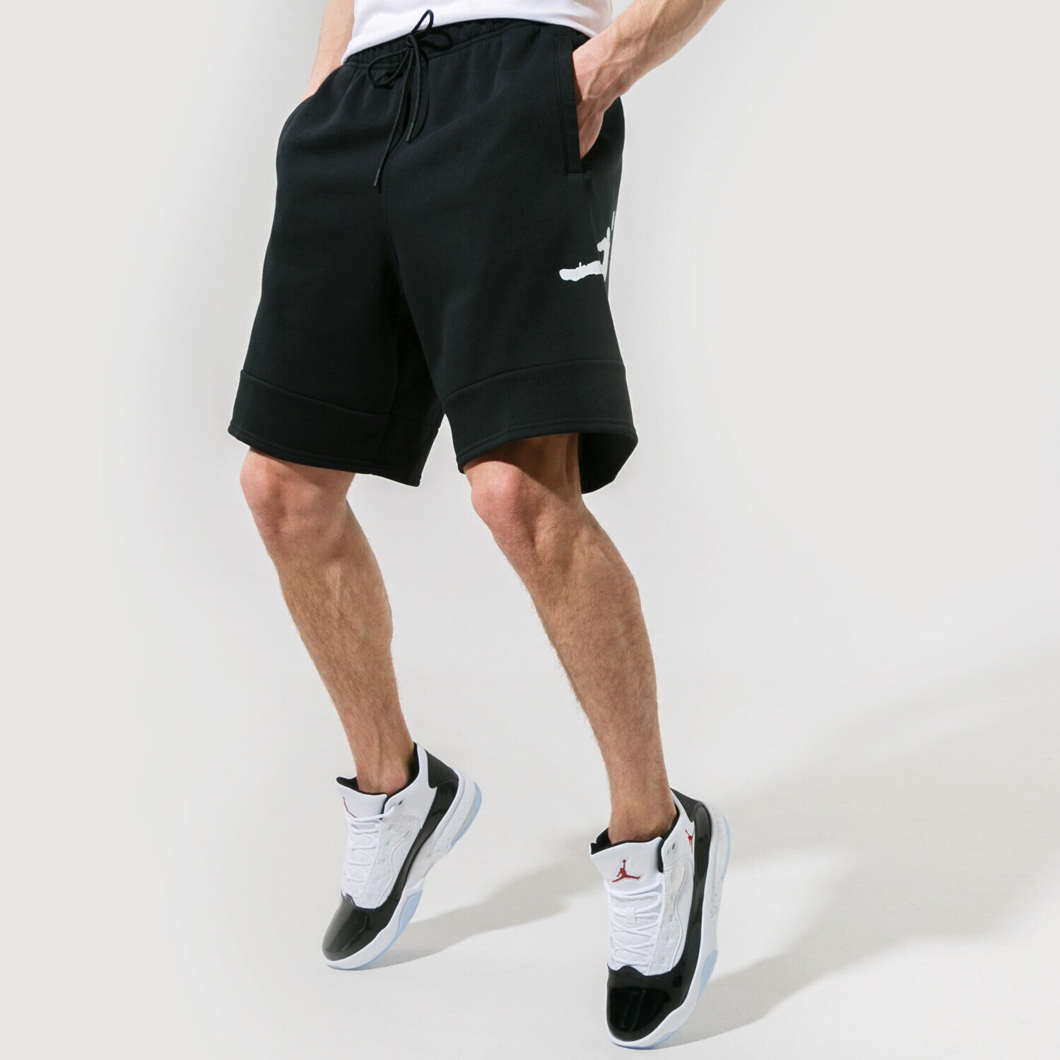Krótkie spodenki, szorty męskie JORDAN SZORTY JUMPMAN AIR CK6707-010 CZARNY