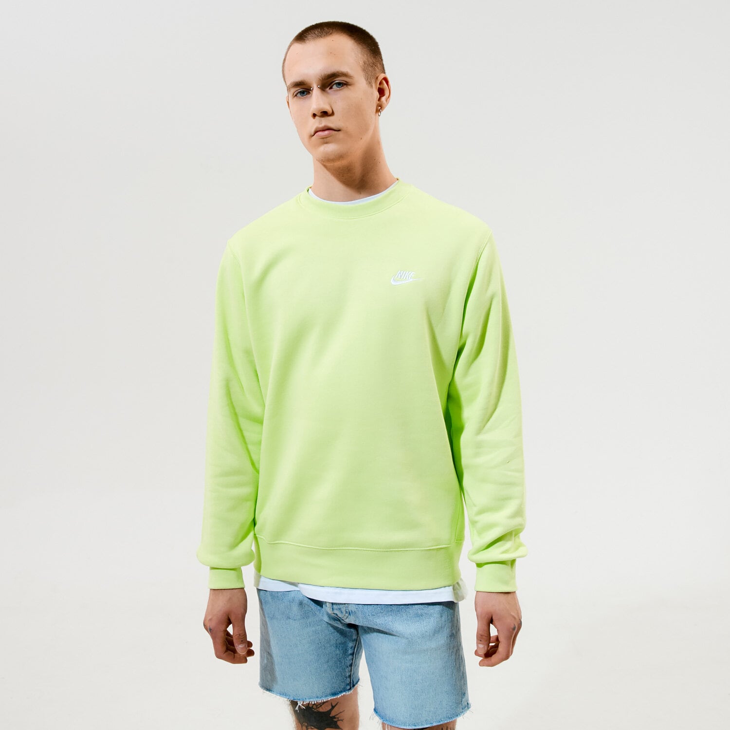 Bluza męska NIKE BLUZA SPORTSWEAR CLUB FLEECE BV2662-736 ŻÓŁTY