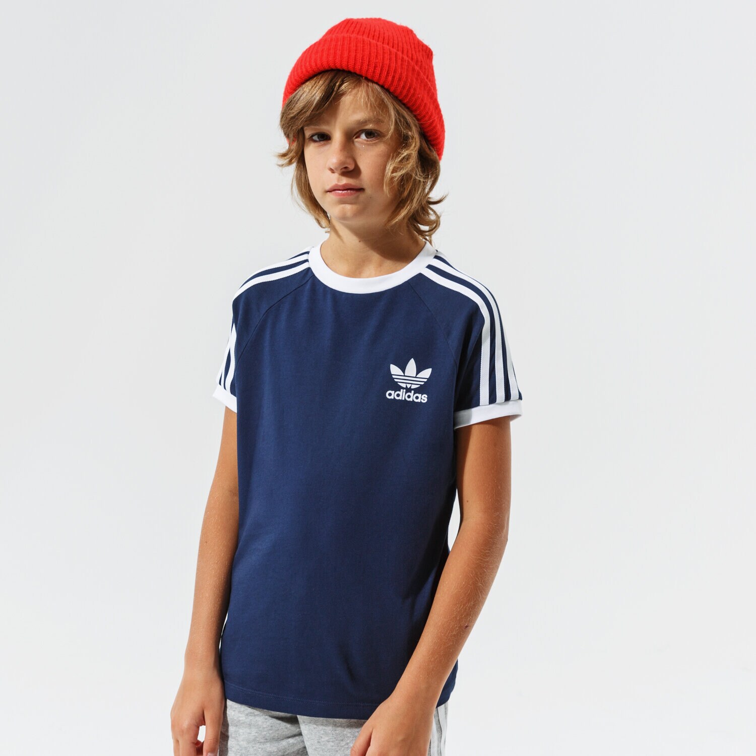 Koszulka, t-shirt dla dzieci ADIDAS T-SHIRT 3STRIPES TEE MM GN8218 CZARNY
