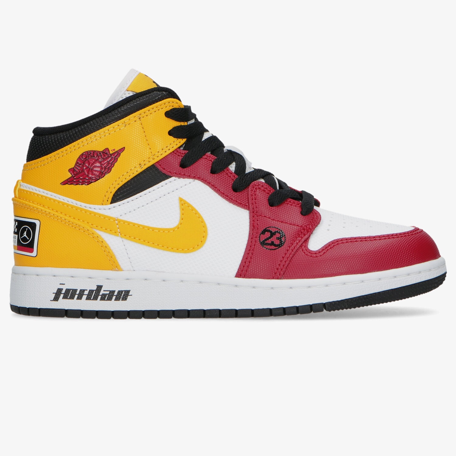Buty sneakersy dla dzieci AIR JORDAN 1 MID SE (GS) DJ0336-067 MULTICOLOR