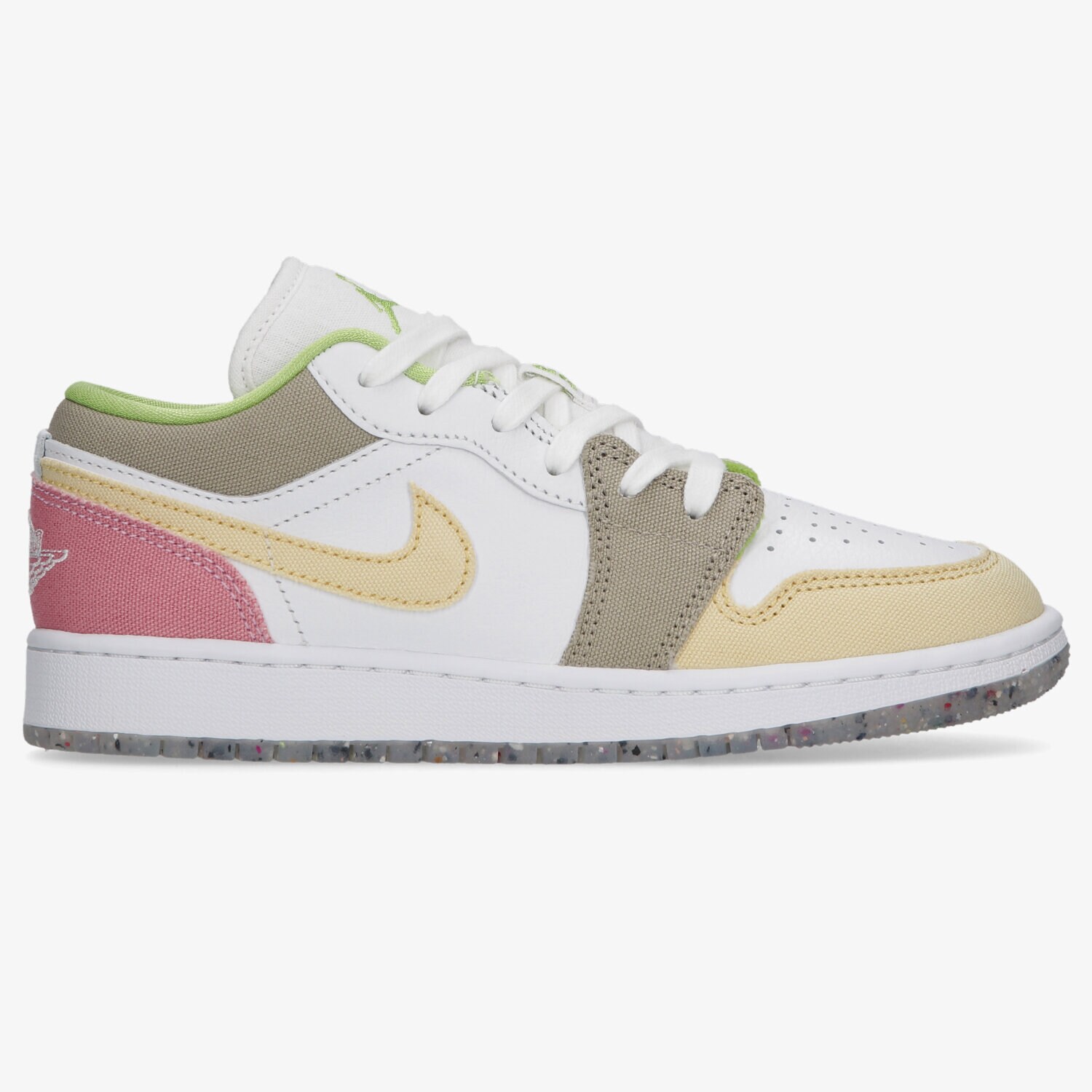 Buty sneakersy dla dzieci AIR JORDAN 1 LOW SE (GS) DJ0341-100 MULTICOLOR