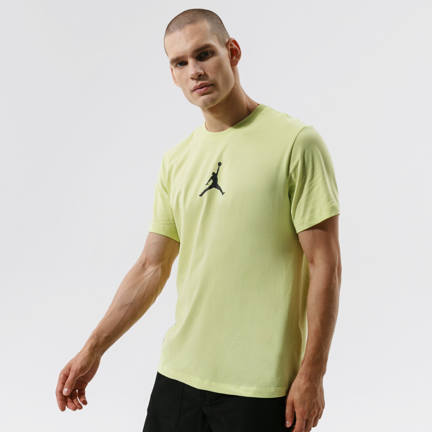Koszulka, t-shirt sportowy męski JORDAN T-SHIRT JUMPMAN DRI-FIT CW5190-352 ŻÓŁTY