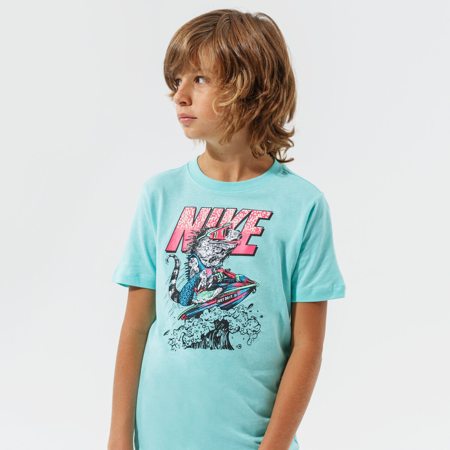 Koszulka, t-shirt dla dzieci NIKE T-SHIRT SPORTSWEAR DH6522-307 NIEBIESKI
