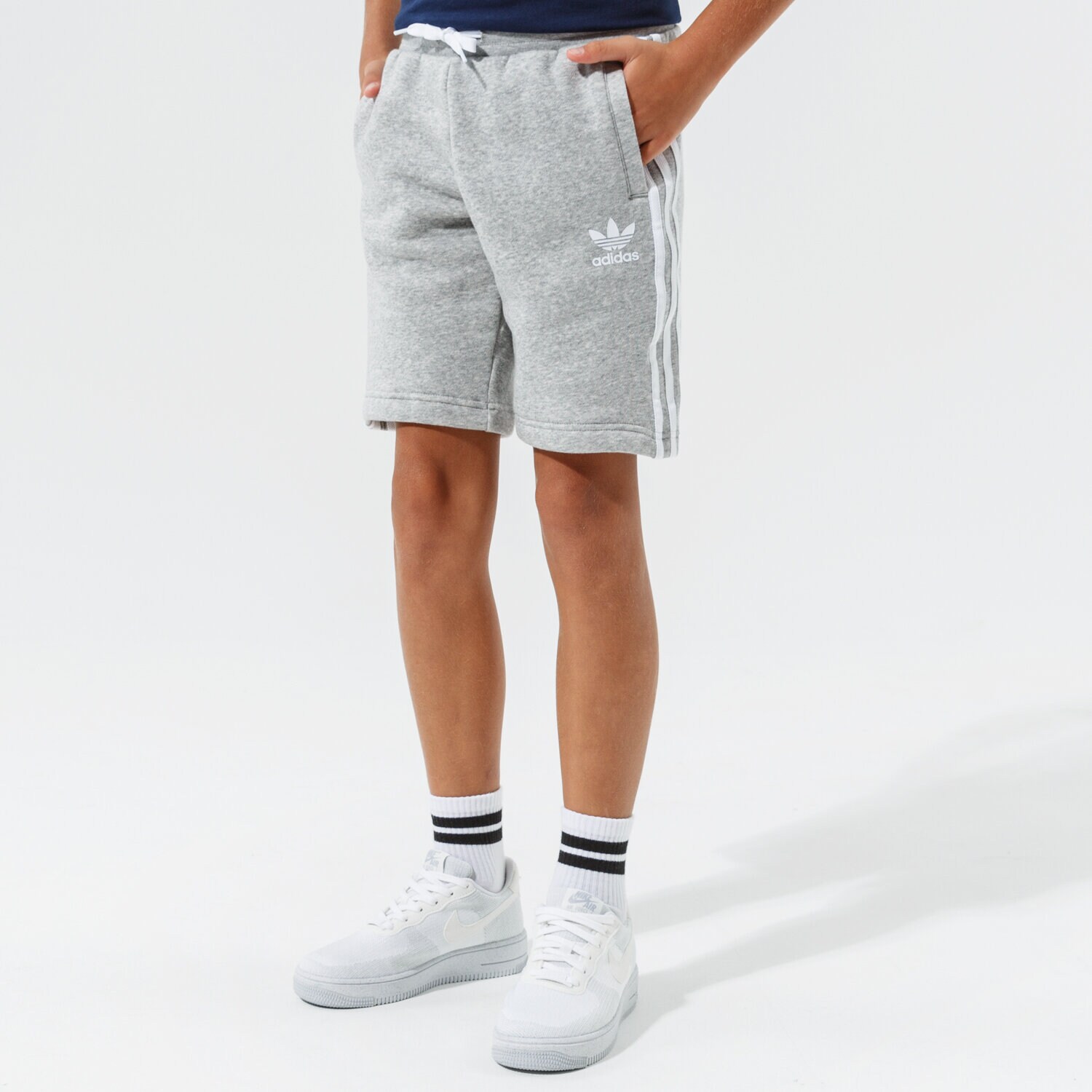 ADIDAS SZORTY FLEECE SHORTS MM DV2891 SZARY