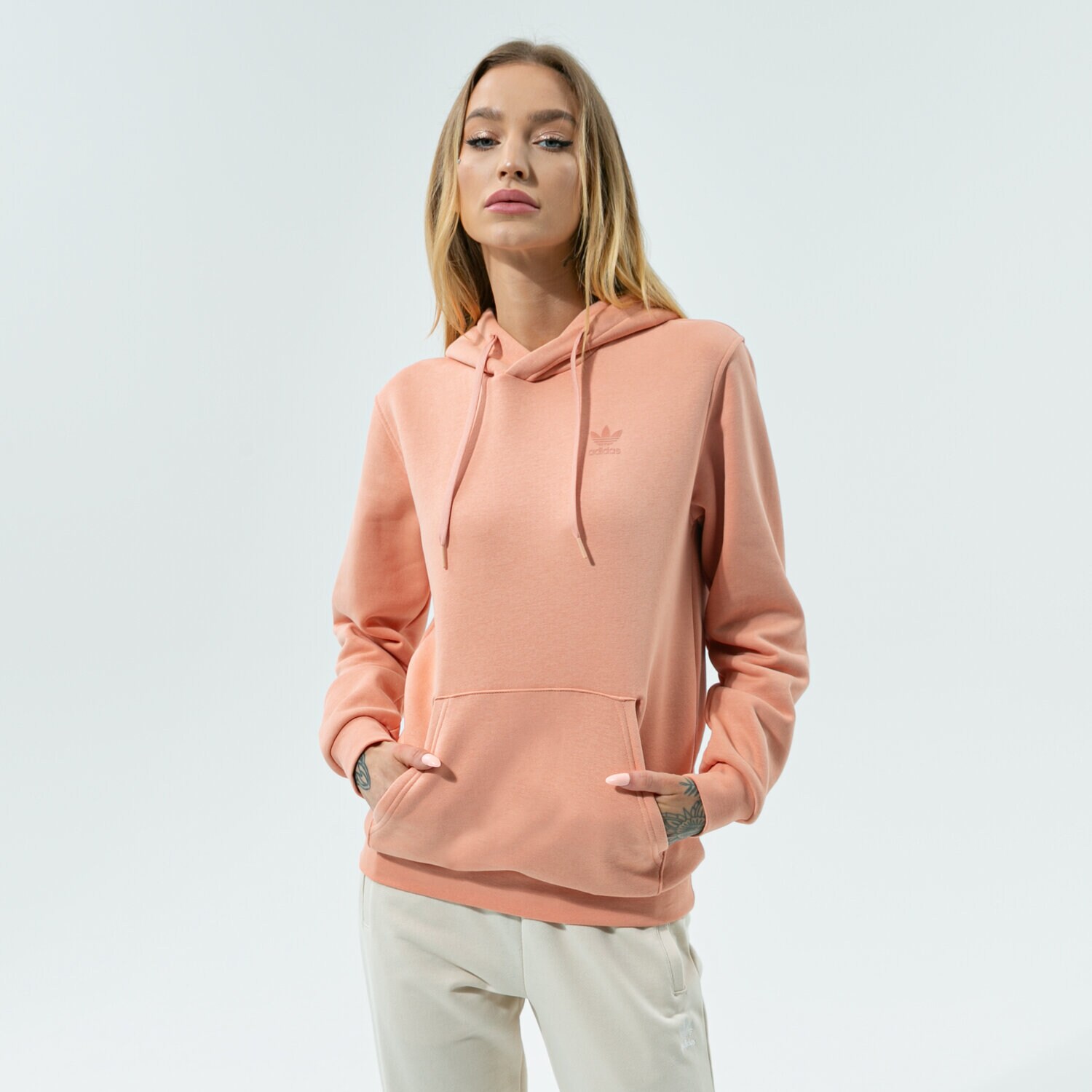 Bluza damska ADIDAS BLUZA Z KAPTUREM MM TREF FB OH H09145 RÓŻOWY
