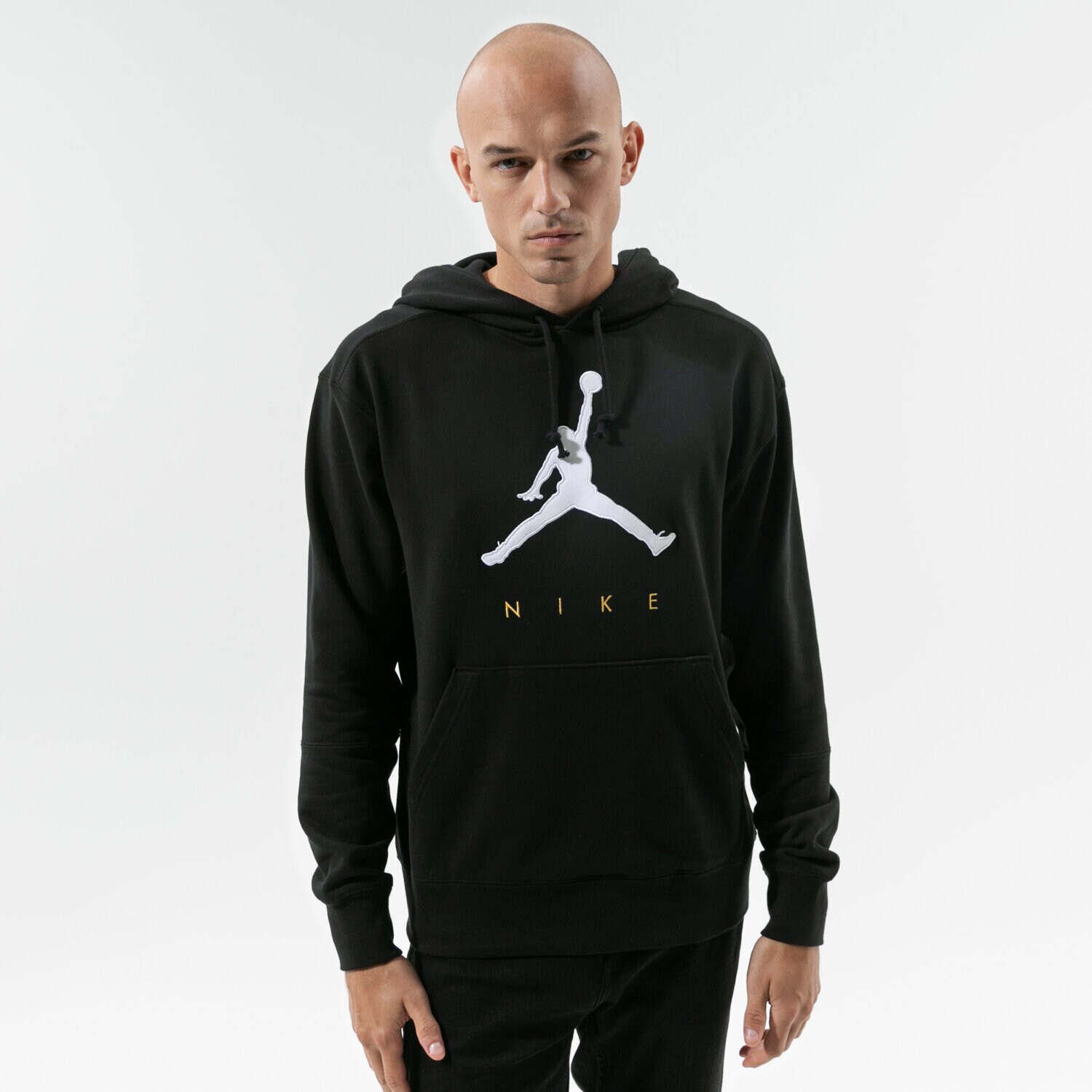 Bluza męska JORDAN BLUZA Z KAPTUREM M J JMPMN FLC PO HOODIE DA7192-010 CZARNY
