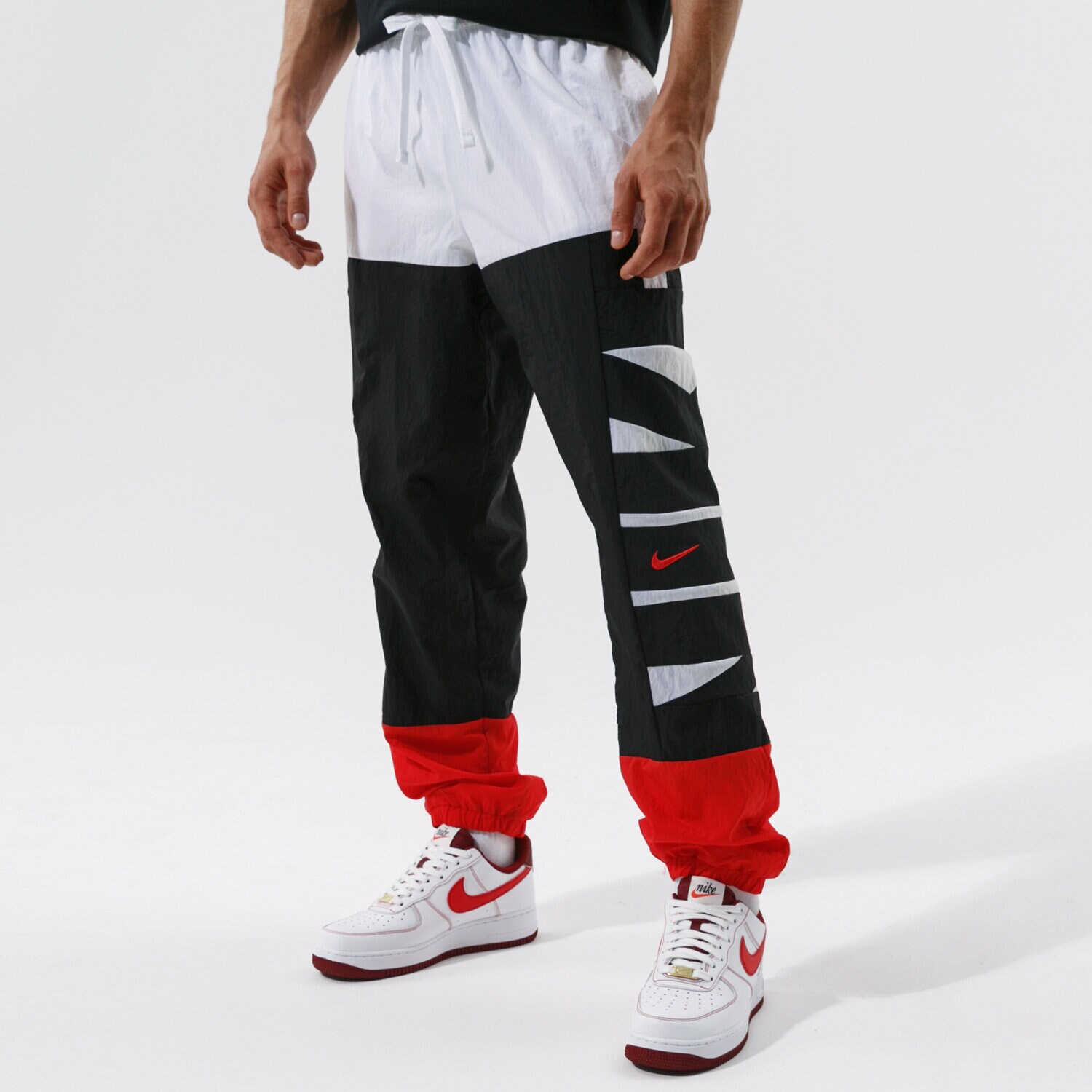Spodnie sportowe męskie NIKE SPODNIE DRI-FIT STARTING 5 NBA CW7351-100 BIAŁY