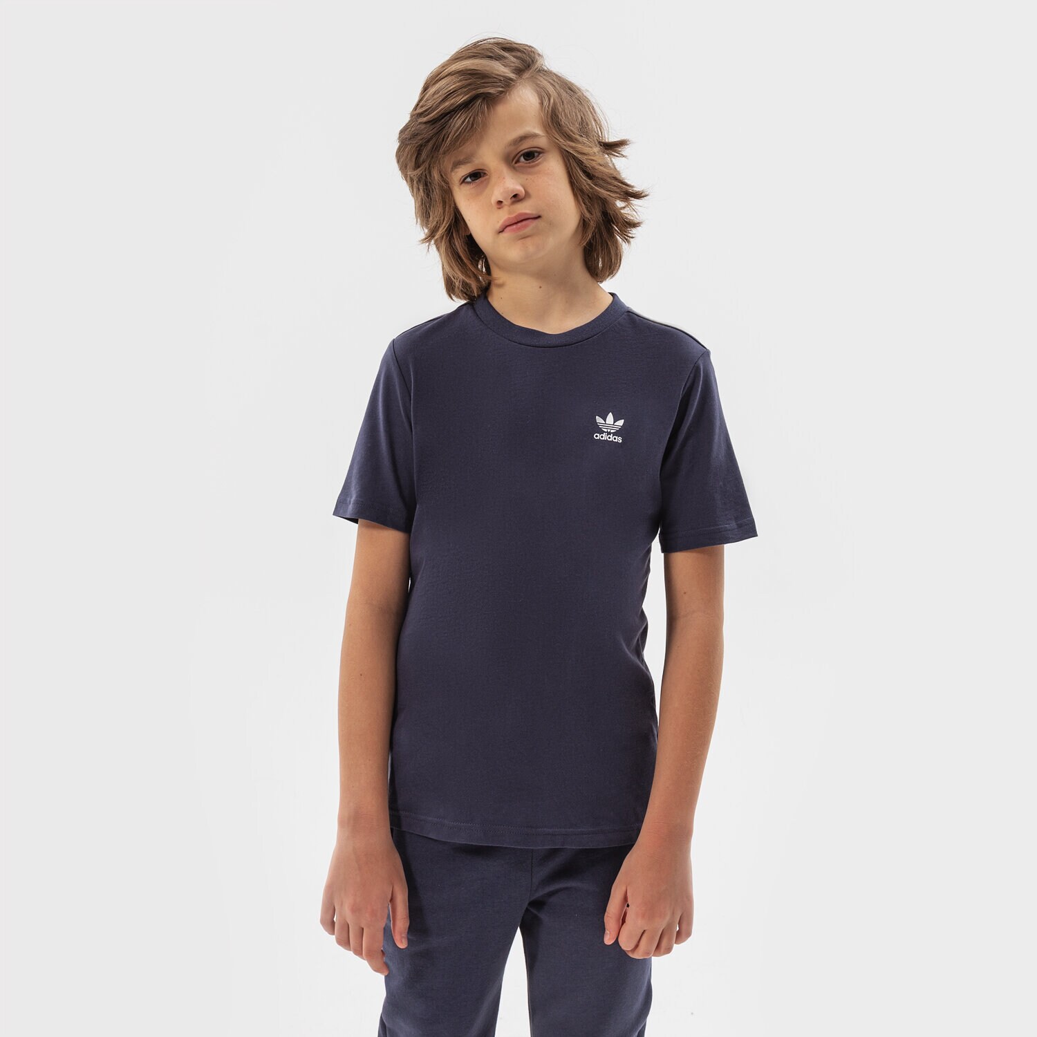 Koszulka, t-shirt dla dzieci ADIDAS T-SHIRT TEE BOY HG1436 GRANATOWY