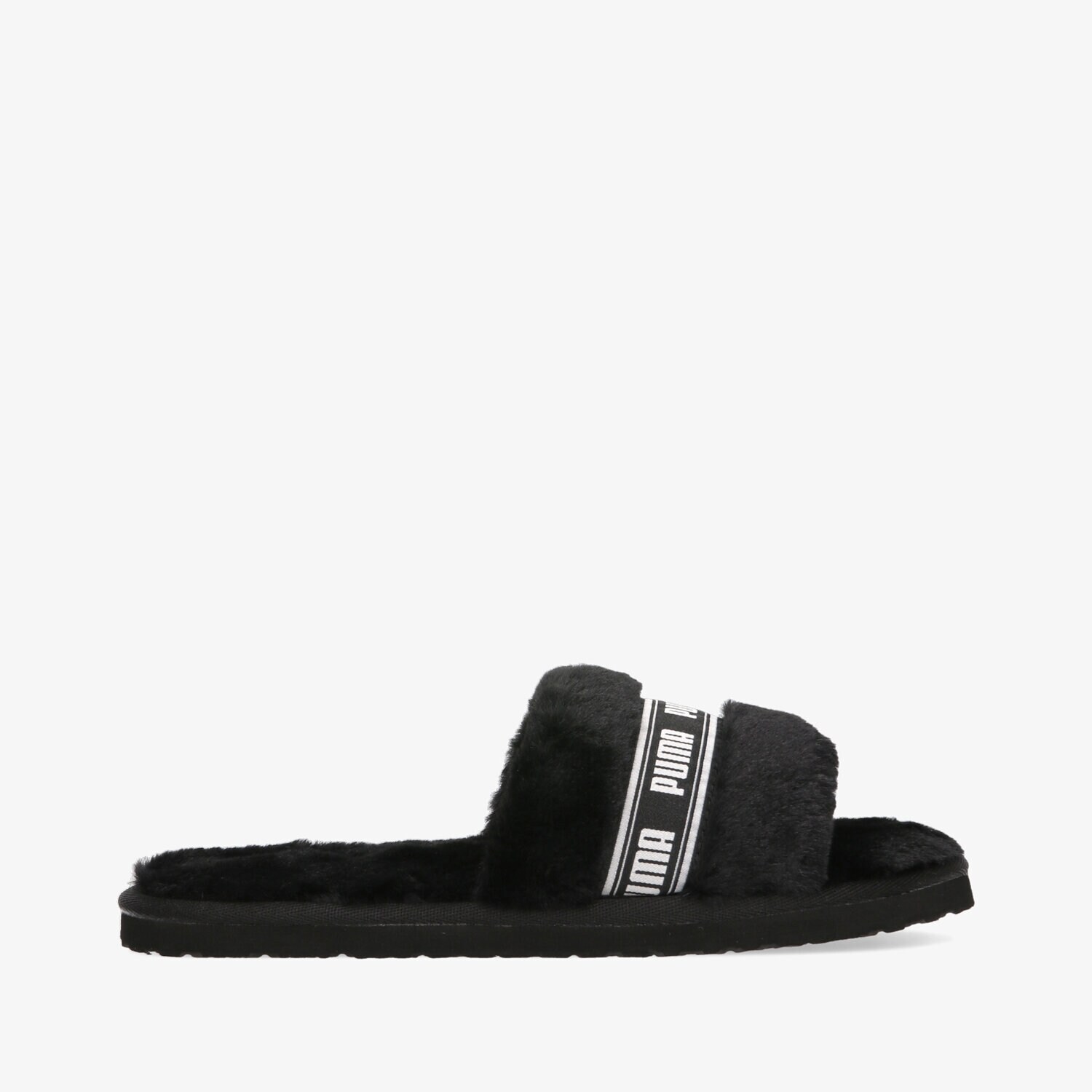 Klapki damskie PUMA FLUFF  38493701 CZARNY