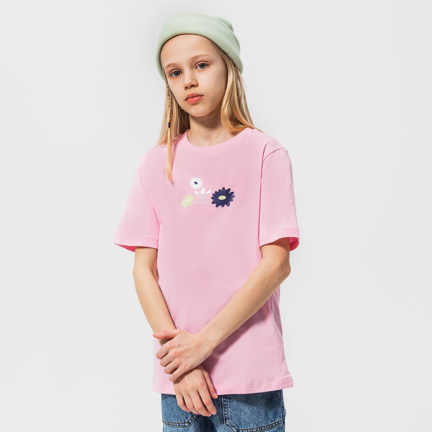 Koszulka, t-shirt dla dzieci ADIDAS T-SHIRT TEE GIRL HF7466 RÓŻOWY